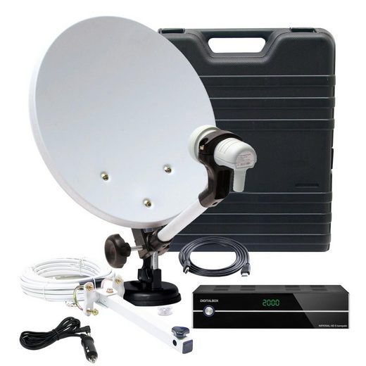 TELESTAR »Camping-Satanlage im Koffer mit Single-LNB und IMPERIAL HD 5 kompakt DVB-S Receiver« SAT-Antenne