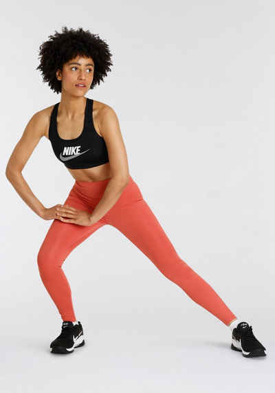 Nike Sport-BH Dri-FIT Swoosh Women's Medium-Support 1-Piece Pad Graphic Sports Bra