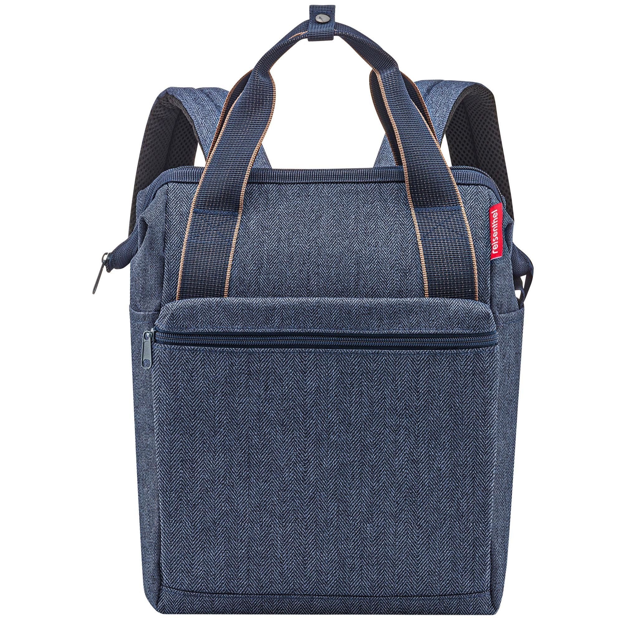 REISENTHEL® Rucksack Travelling, Polyester herringbone dark blue