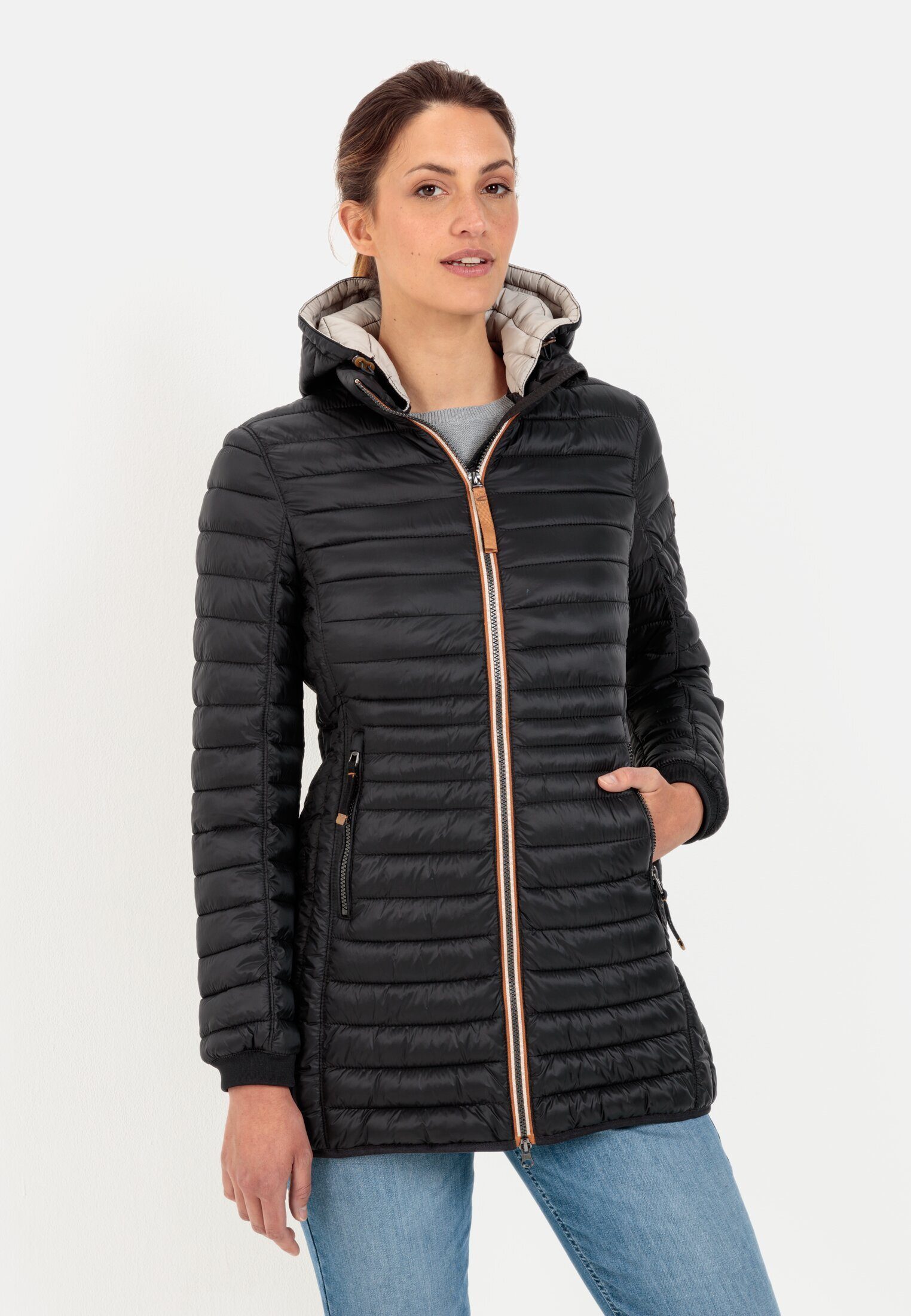 camel active Funktionsjacke mit abnehmbarer Schwarz Kapuze