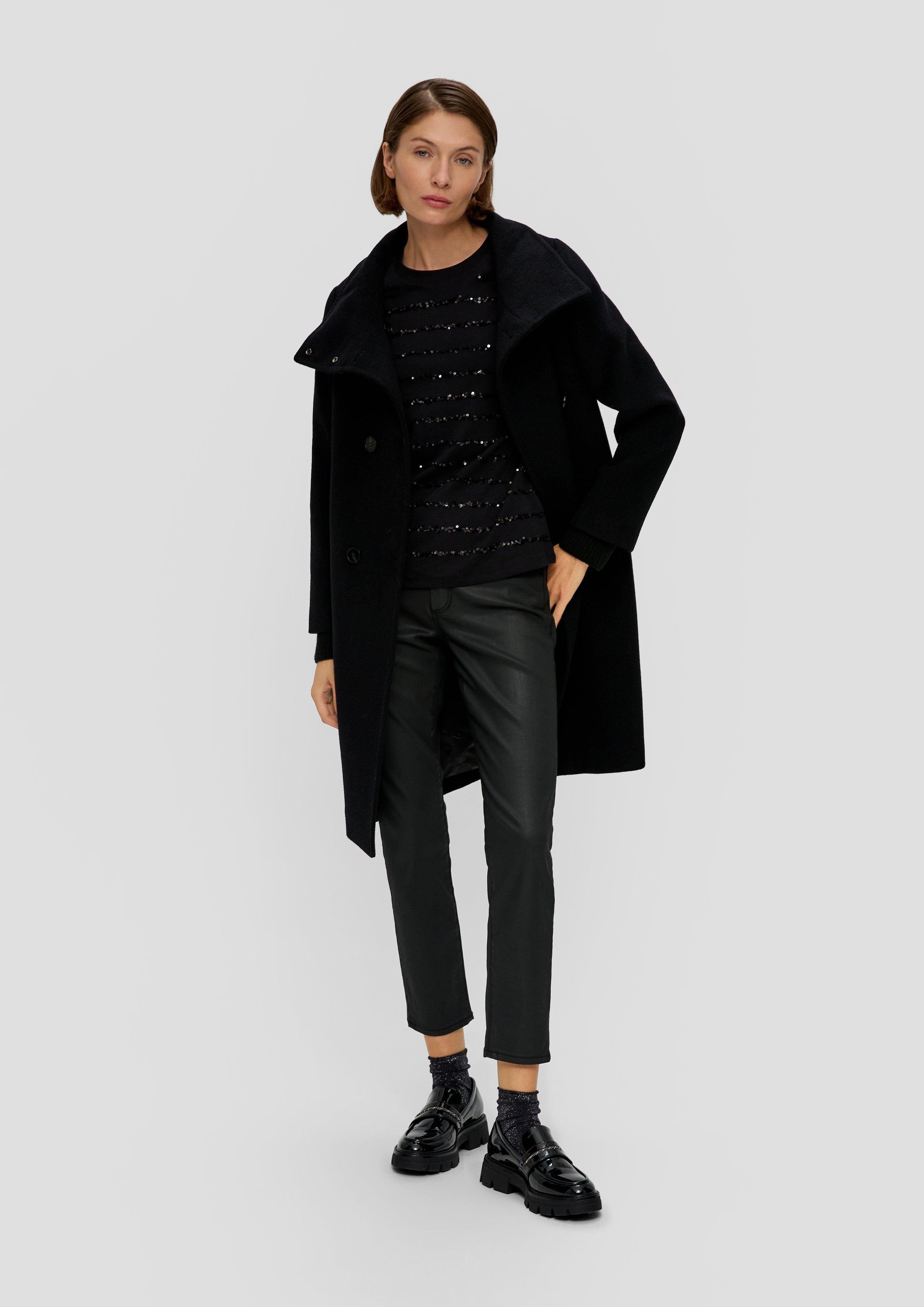 7/8-Jeans Betsy: Hose aus Coated Denim