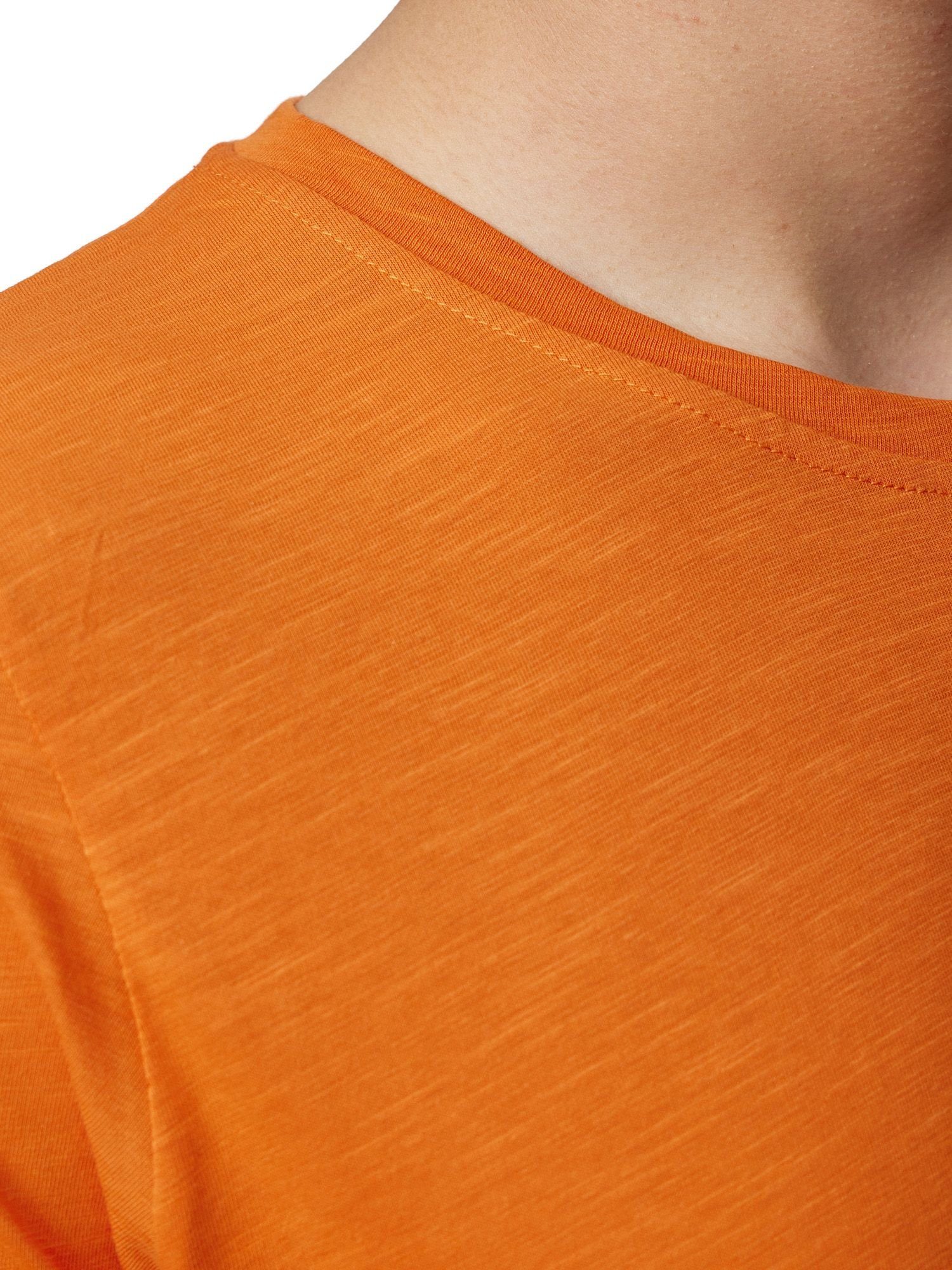 John Kayna Orange T-Shirt (Shirt Tee, 1-tlg) T-Shirt John TS-3659 Kayna Casual Fitness Kurzarmshirt Freizeit Polo