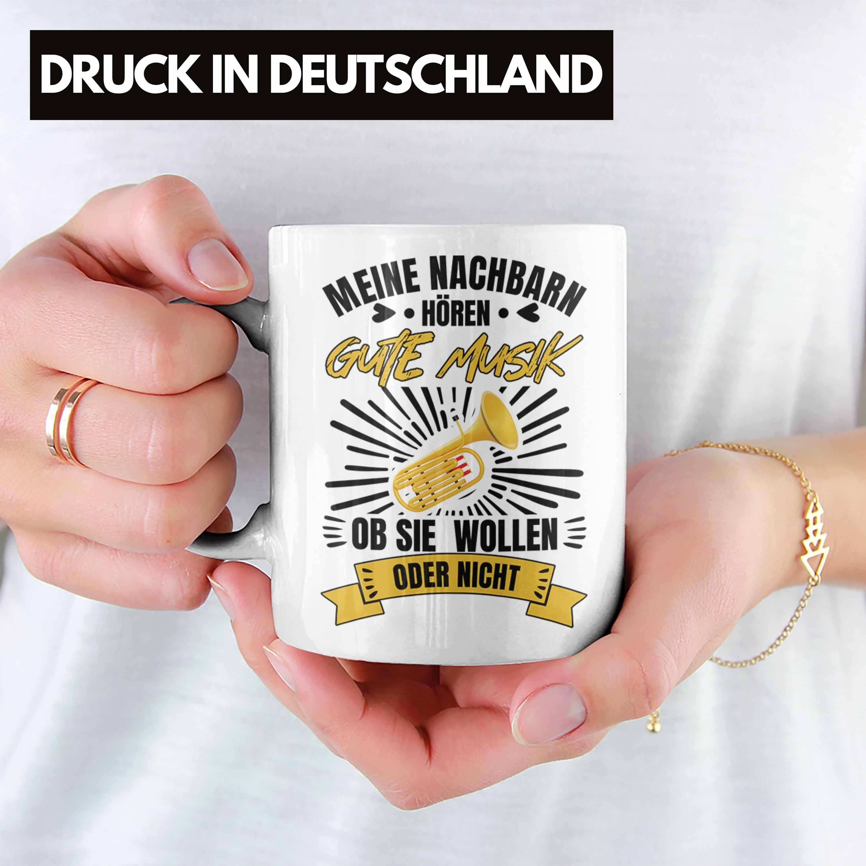 Tasse Trompete Trompetenspieler Geschenke Geschenk Trendation Tasse Tuba Weiss Trendation Orchesta - Geschenkidee