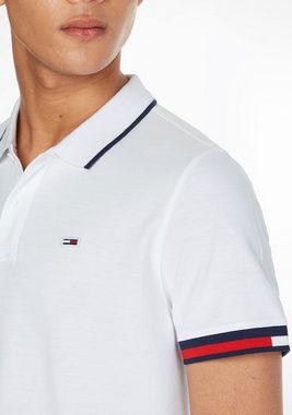 Tommy Jeans Poloshirt TJM REG FLAG CUFFS POLO mit Polokragen