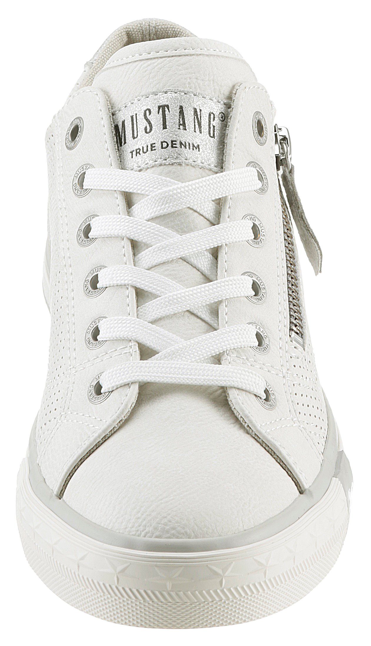 Mustang Shoes Sneaker, Freizeitschuh, Halbschuh, Schnürschuh mit Außenreißverschluss