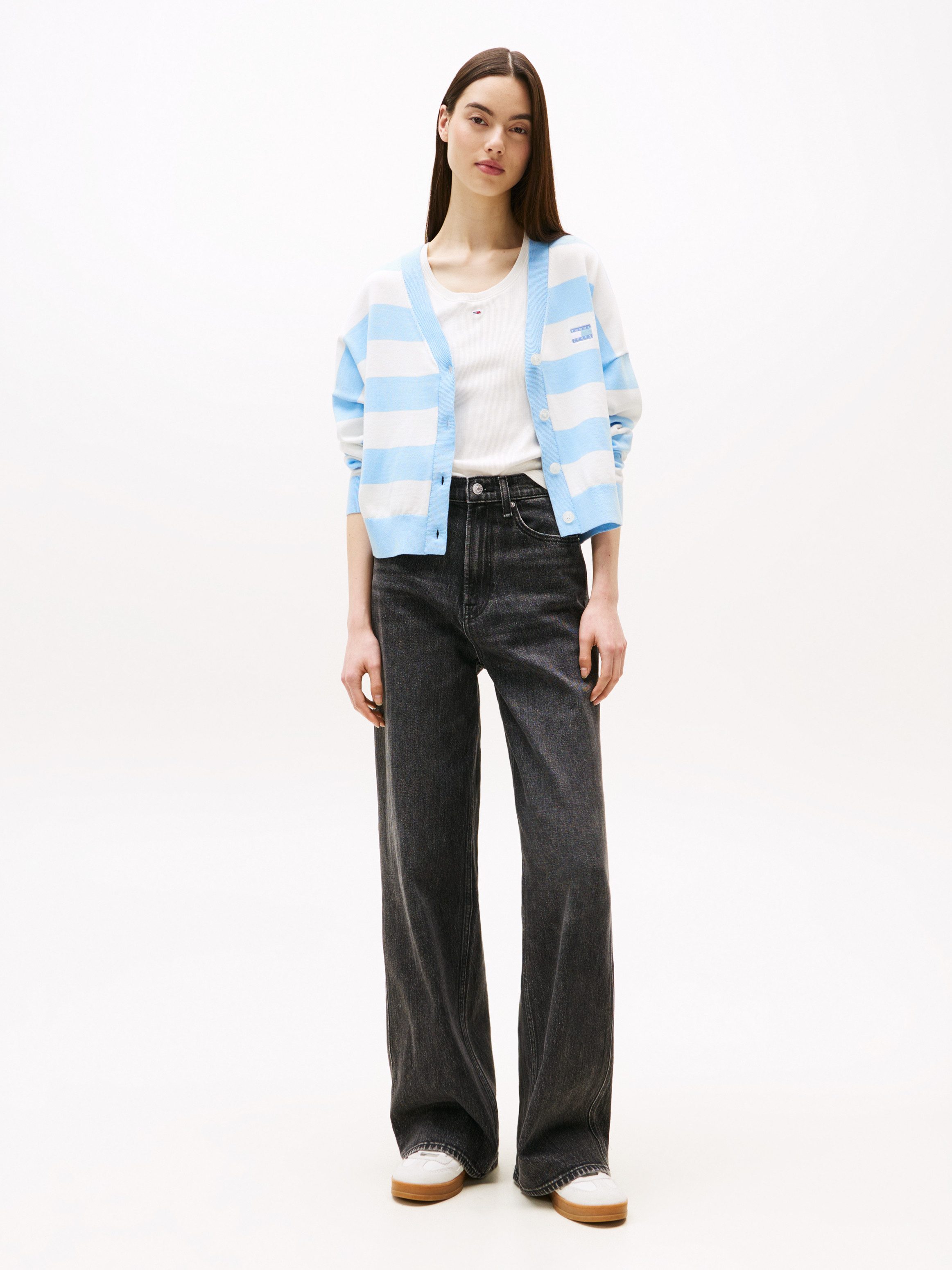 Tommy Jeans Weite Jeans Claire High Rise mit Logo-Badge