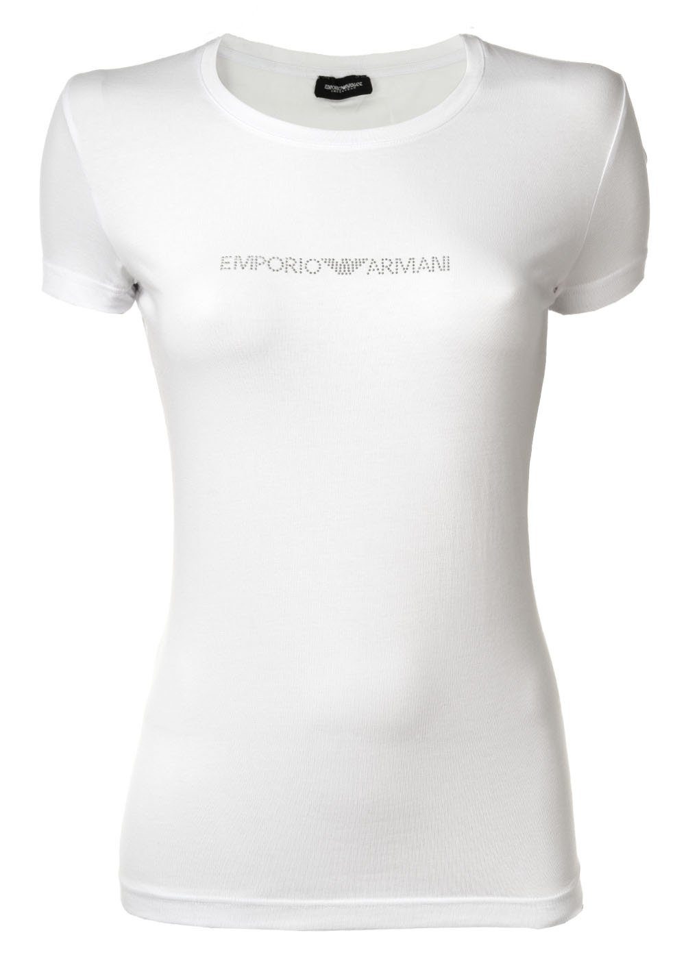 Emporio Armani T-Shirt Damen T-Shirt - Rundhals, Loungewear, Kurzarm Weiss