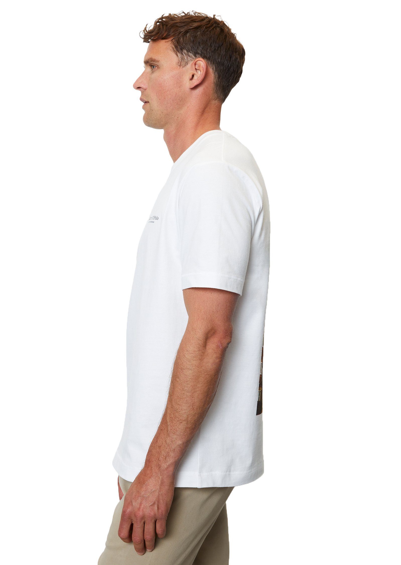 Marc O'Polo T-Shirt Bio-Baumwolle aus