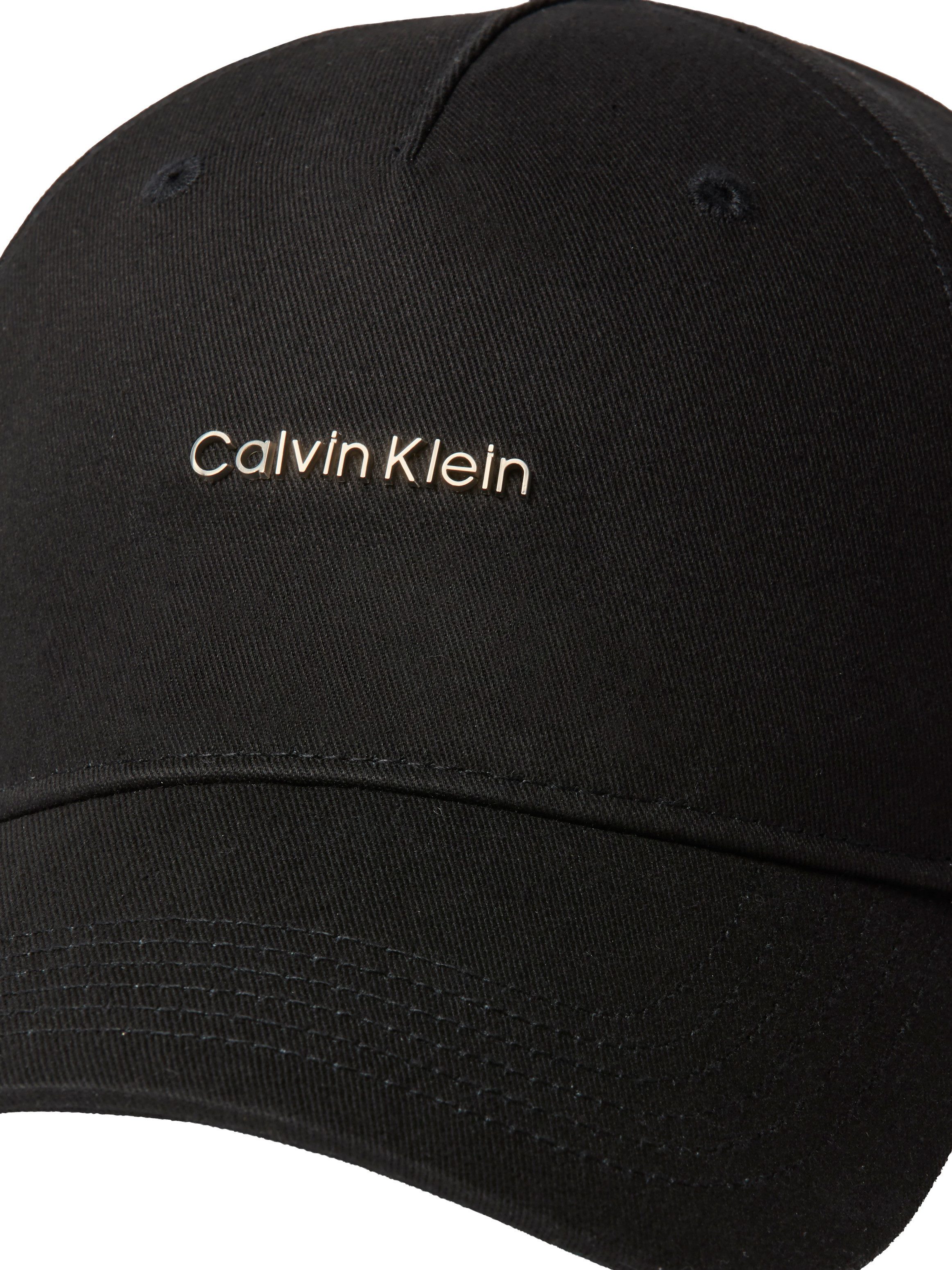 Calvin Klein Jeans Baseball Cap COTTON TWILL W/ HW CAP Größenverstellbar mit festem Schirm – Bild 3 von 3