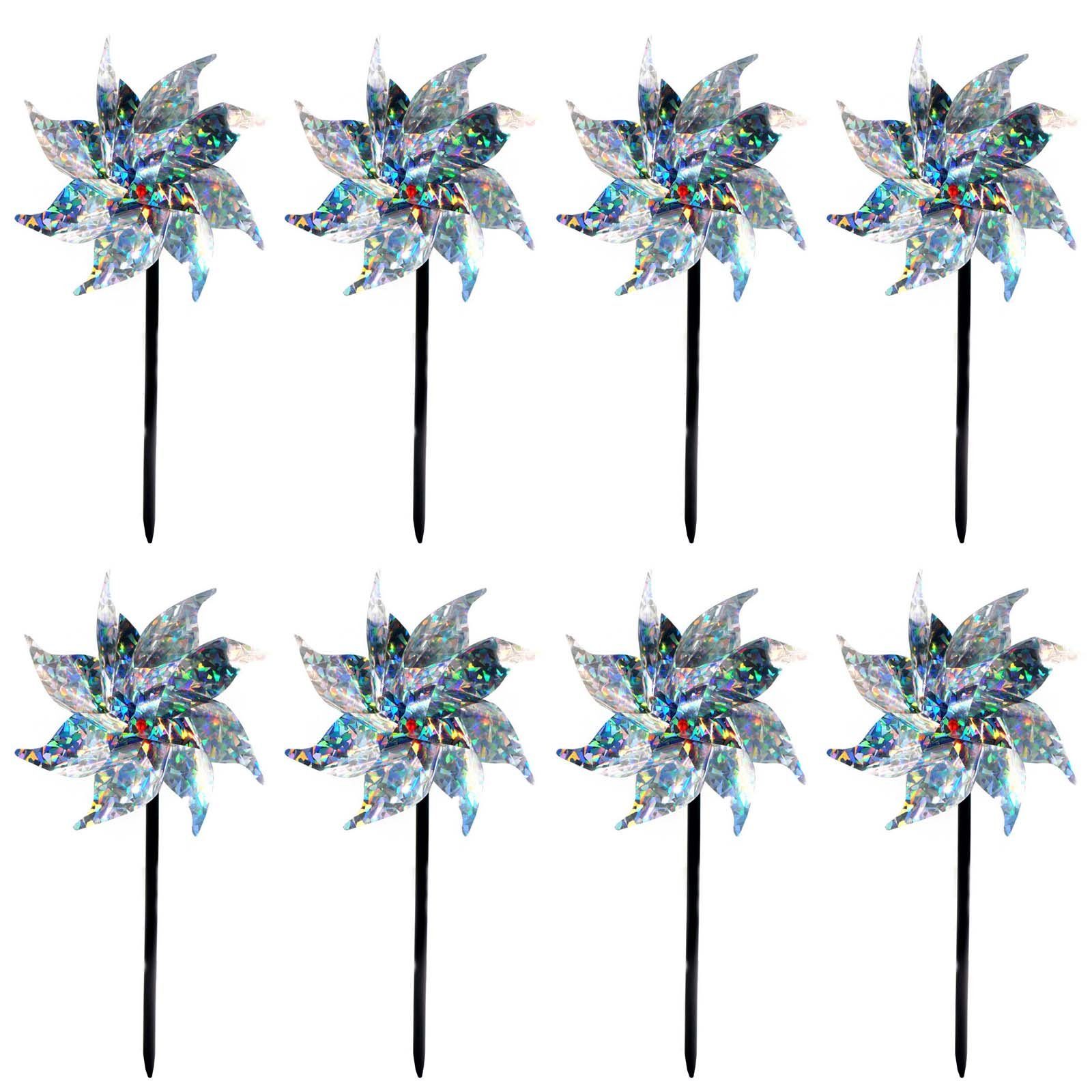 HAC24 Tierabwehr-Attrappe Windrad Vogelabwehr Vogelschreck Taubenabwehr Win günstig online kaufen