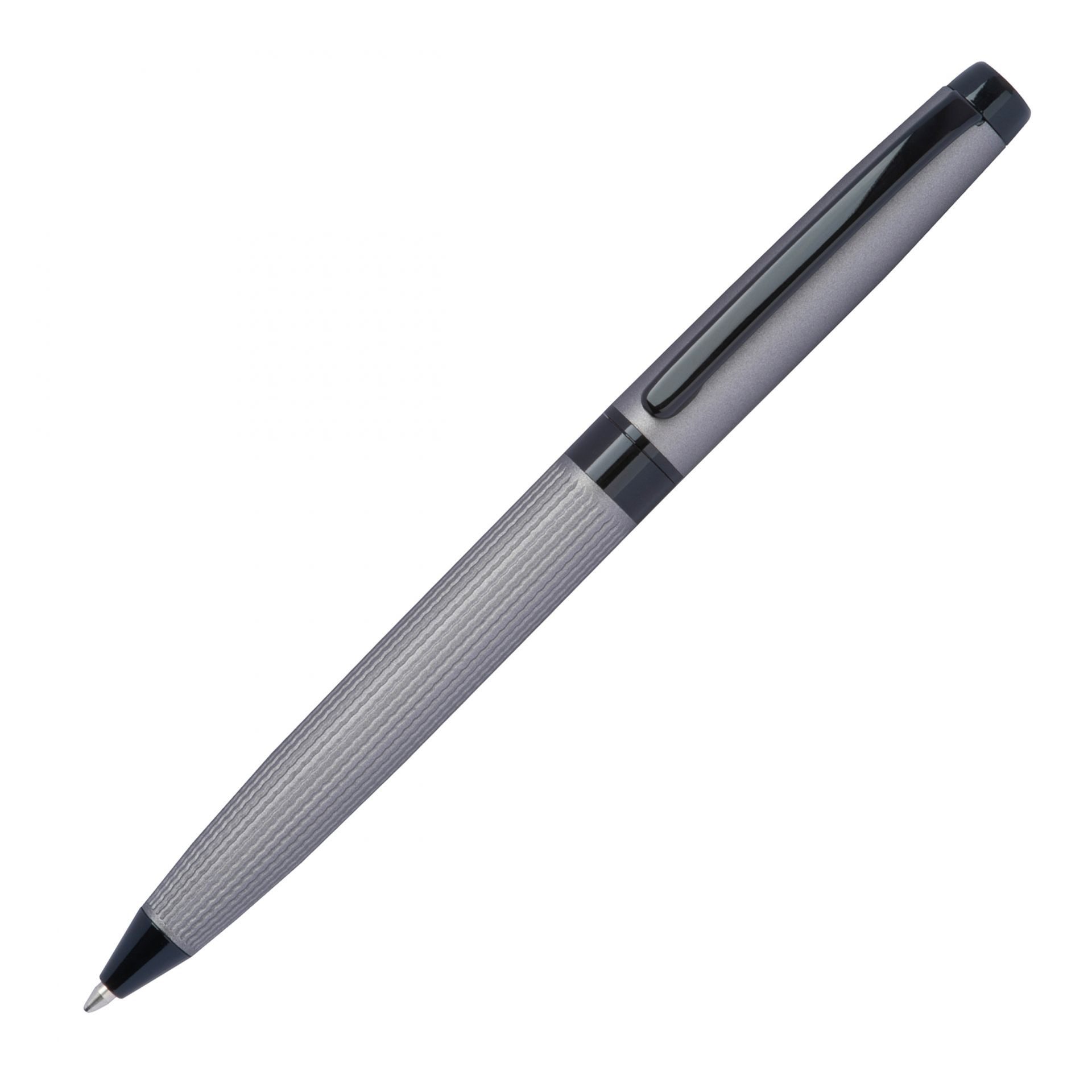 Kugelschreiber Drehkugelschreiber "CrisMa" aus Edelstahl / Farbe: matt-grau