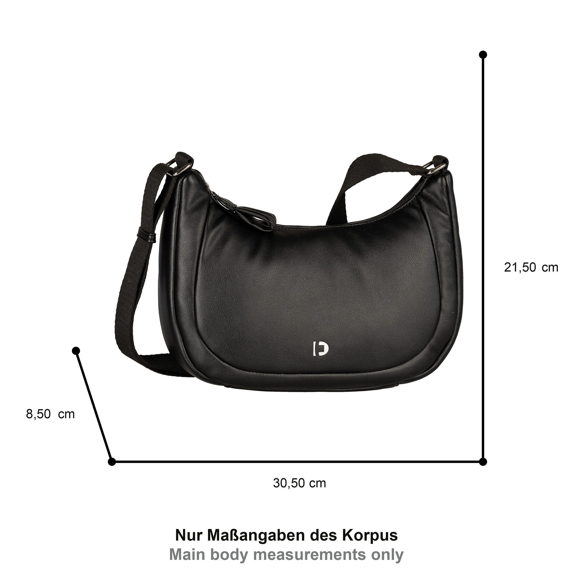 TOM TAILOR Denim Umhängetasche Maye, besondes soft wattiertes Lederimitat mit sportlichem Gewebeband