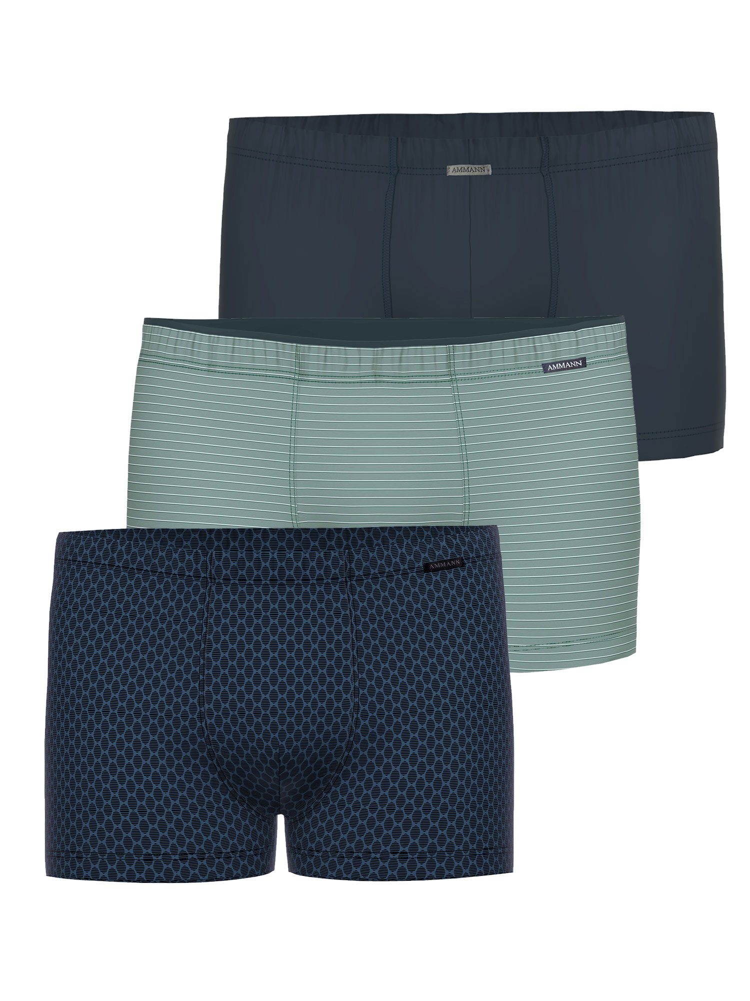 Ammann Retro Pants 3er Pack Herren Retro Short Mix Shorts (Packung, 3-St) 3er Sparpack, hochwertiges Material, verschiedene Farben