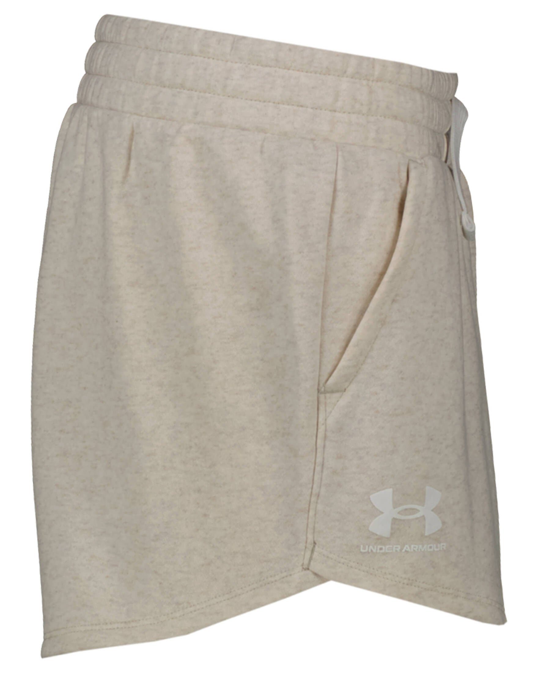 Under Armour® Damen Fit Sportshorts (1-tlg) rosa Trainingshose Loose (311) RIVAL FLEECE