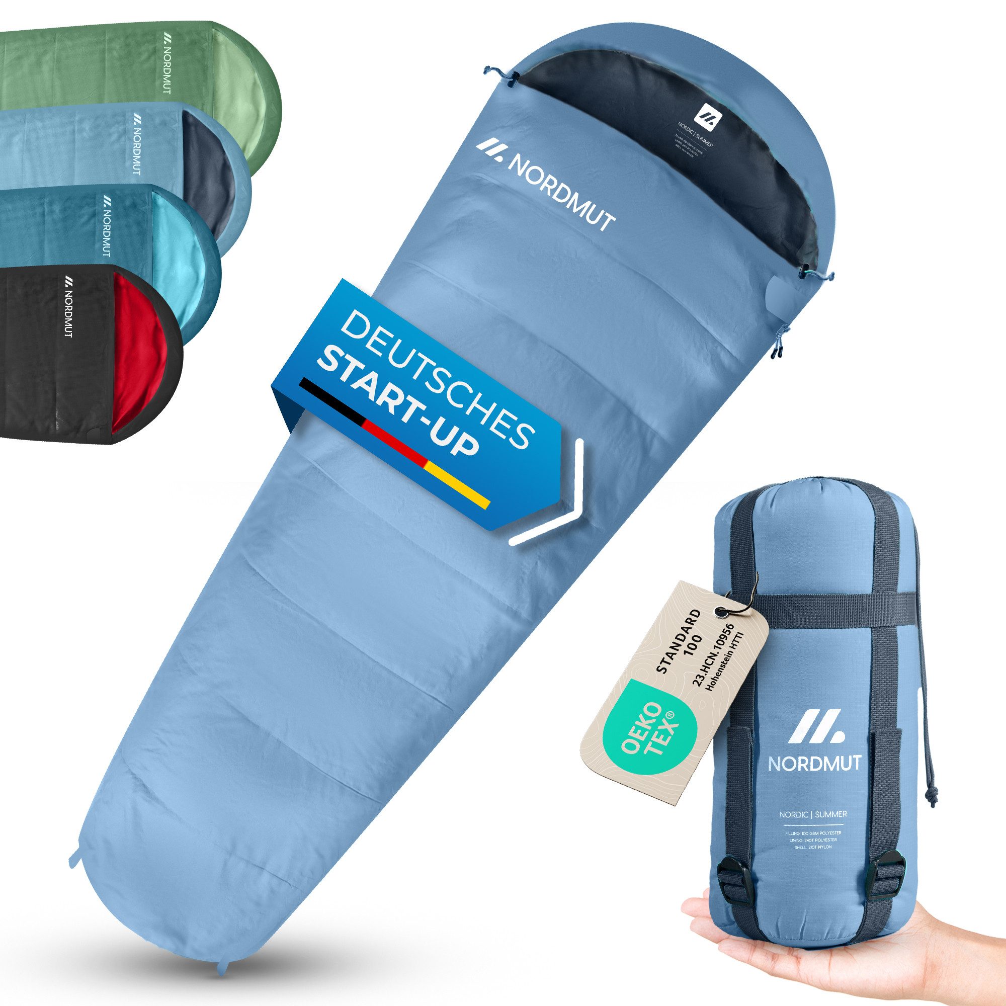 Nordmut Mumienschlafsack Sommerschlafsack Ultraleicht mit kleinem günstig online kaufen