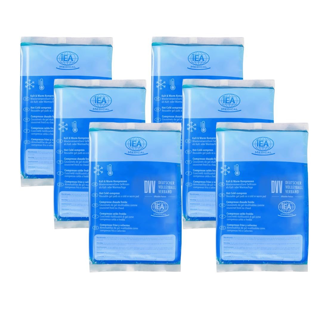 IEA Medical Kalt-Warm-Kompresse IEA Medical Kalt Warm Kompresse - 12x20cm - 6er Box, 6-tlg., Kühlend, Wiederverwendbar