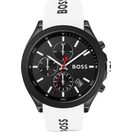 BOSS VELOCITY 1513718, Quarzuhr, Herrenuhr, Armbanduhr, Stoppfunktion, Silikonarmband