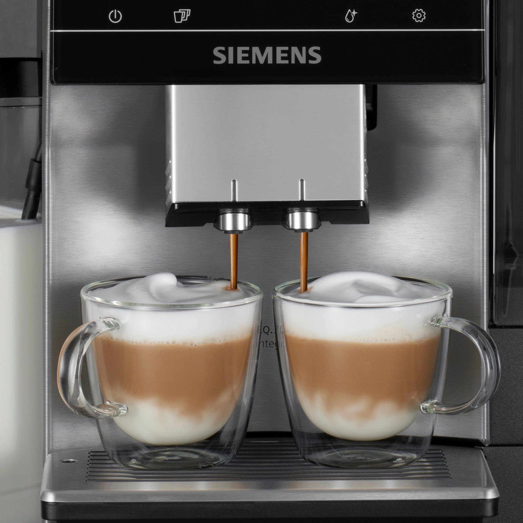 TQ707D03, integral - Kaffeevollautomat Full-Touch-Display, zu 30 individuelle Kaffee-Favoriten SIEMENS bis EQ.700