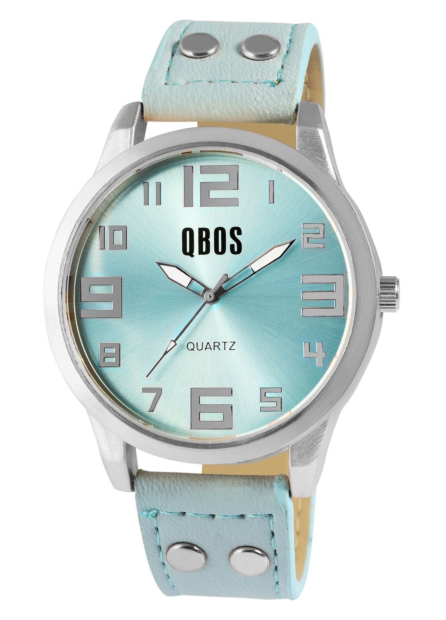 Qbos Quarzuhr Mineralglas