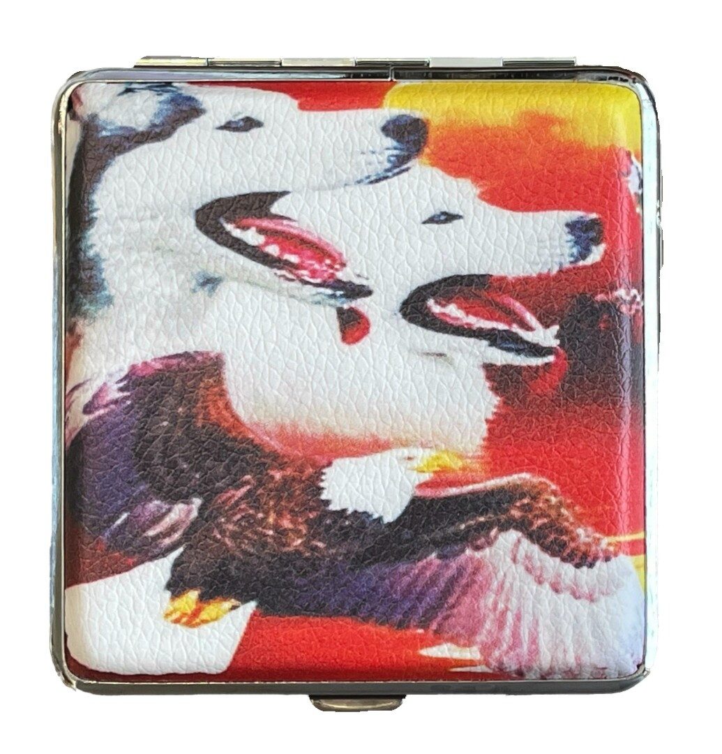 Westernlifestyle Aufbewahrungsbox Zigarettenetui Wolf Adler günstig online kaufen