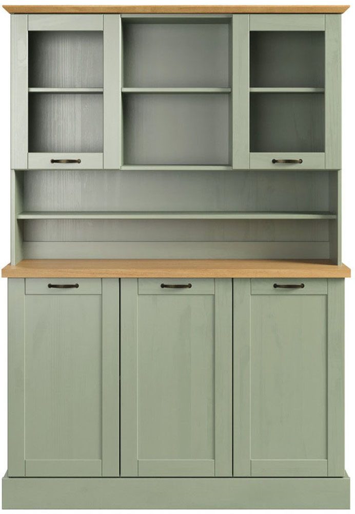 Home affaire Küchenbuffet Teramo Breite/Höhe 126/181 cm, mit Metallgriffen