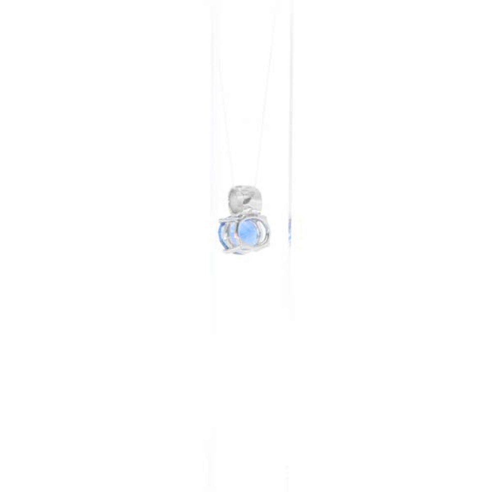 Cavill Kettenanhänger Cavill Farbwechsel-Fluorit 2,81 ct Oval Silber mit Platin edelblau (1-tlg)