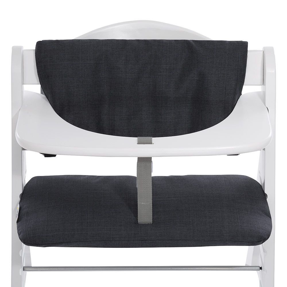 Hauck Hochstuhlauflage Deluxe - Melange Charcoal, günstig online kaufen