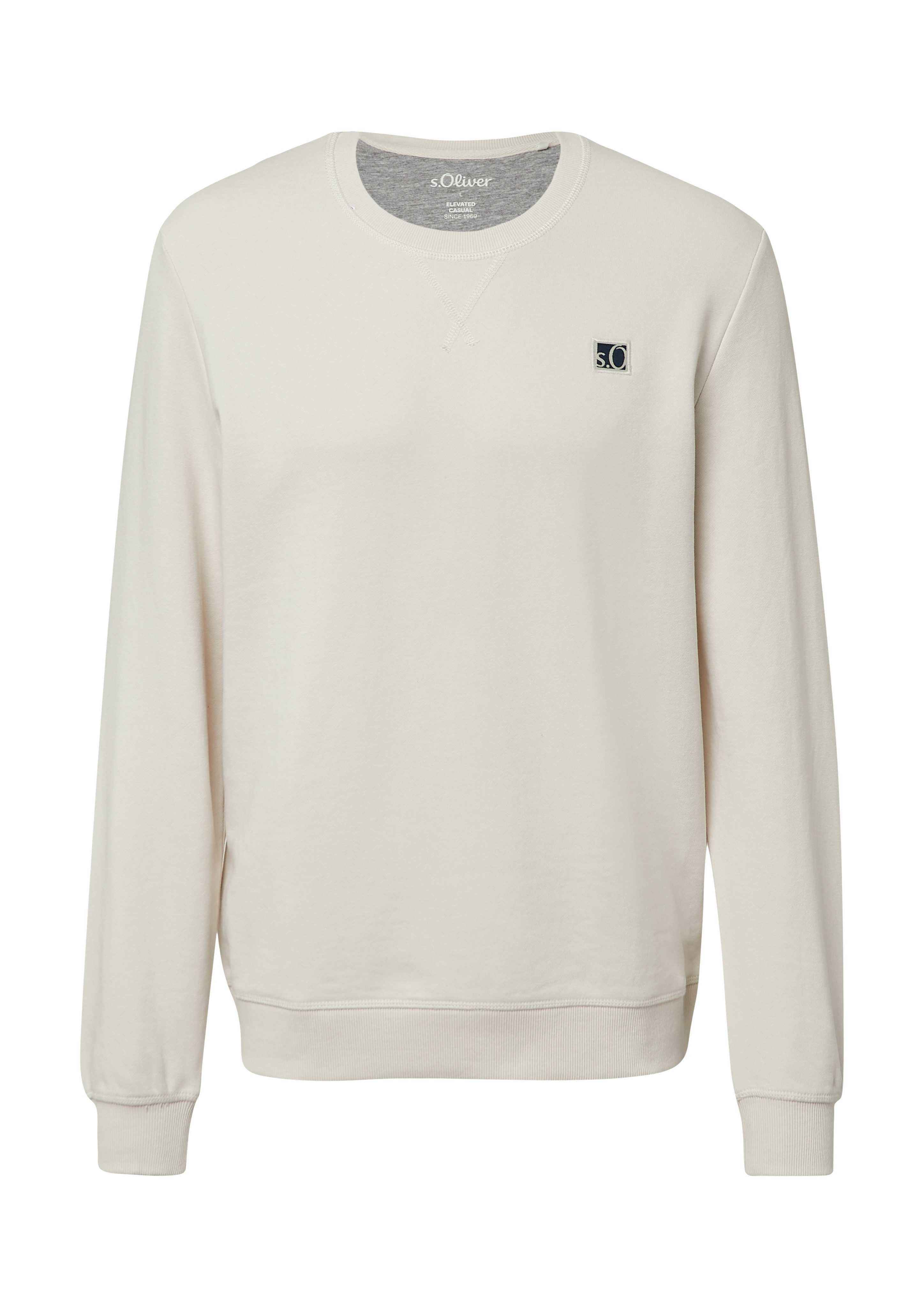 s.Oliver Sweatshirt mit Logo Stickerei