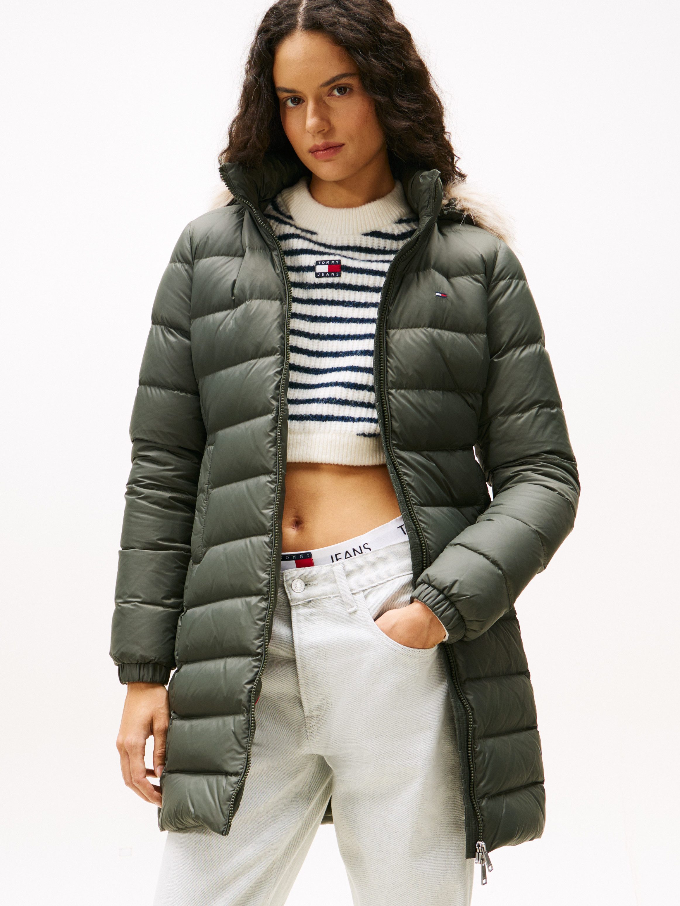 Tommy Jeans Steppmantel TJW ESSENTIAL HOODED günstig online kaufen