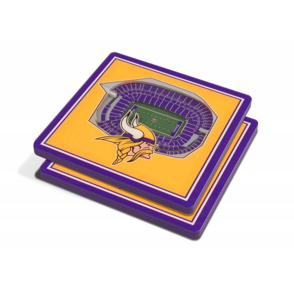 Minnesota Vikings Minnesota Vikings 3DStadiumView Untersetzer 2erSet