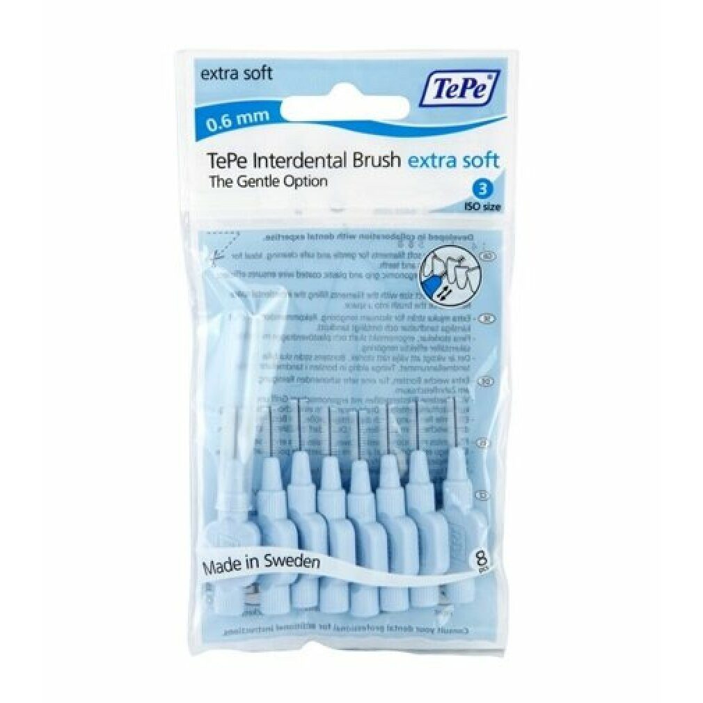 TePe Interdentalbürsten Interdentalbürste Extra Soft Blau ISO Gr. 3
