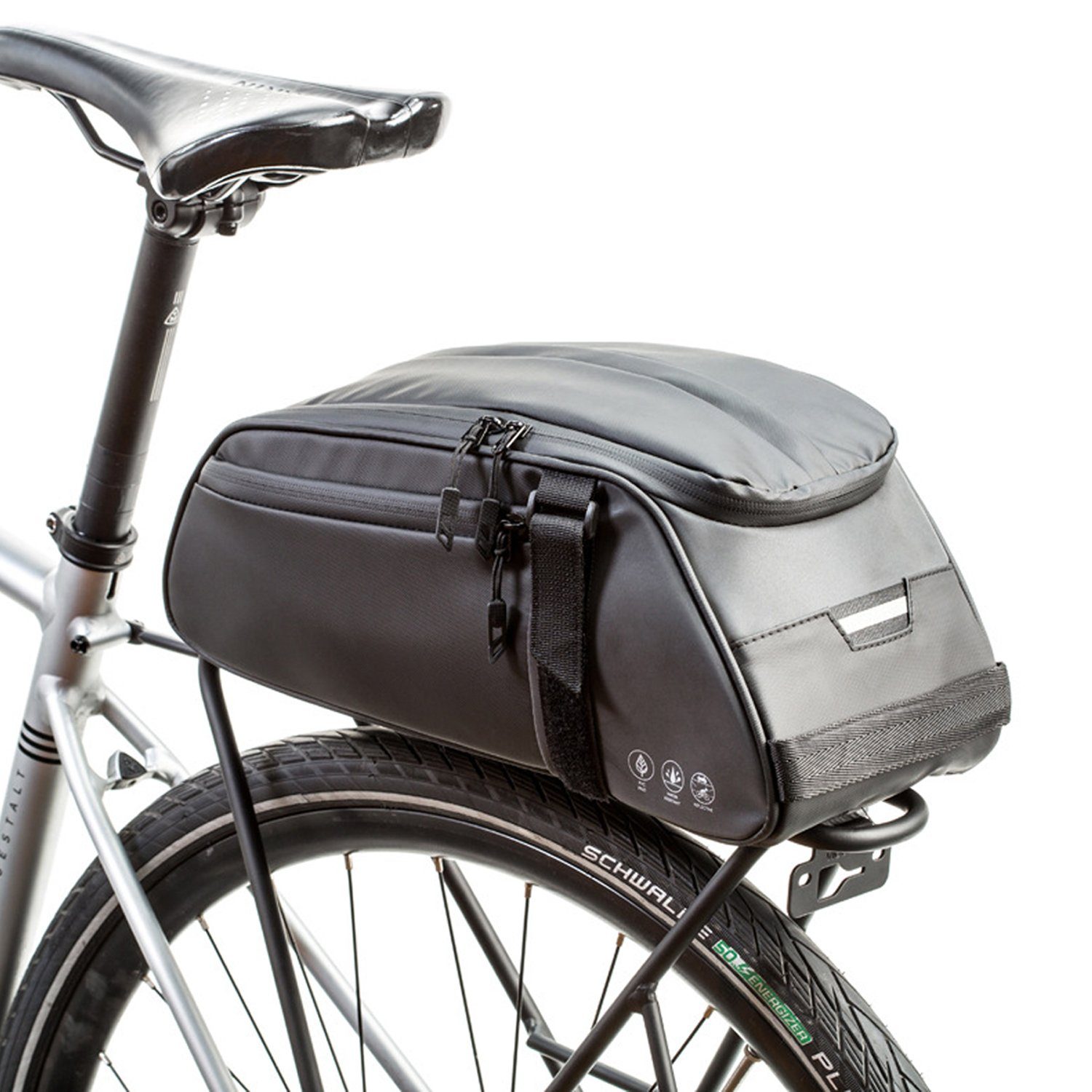 zggzerg Fahrradtasche Fahrrad Multifunktions Reflektierend Satteltaschen, 8L Wasserdicht