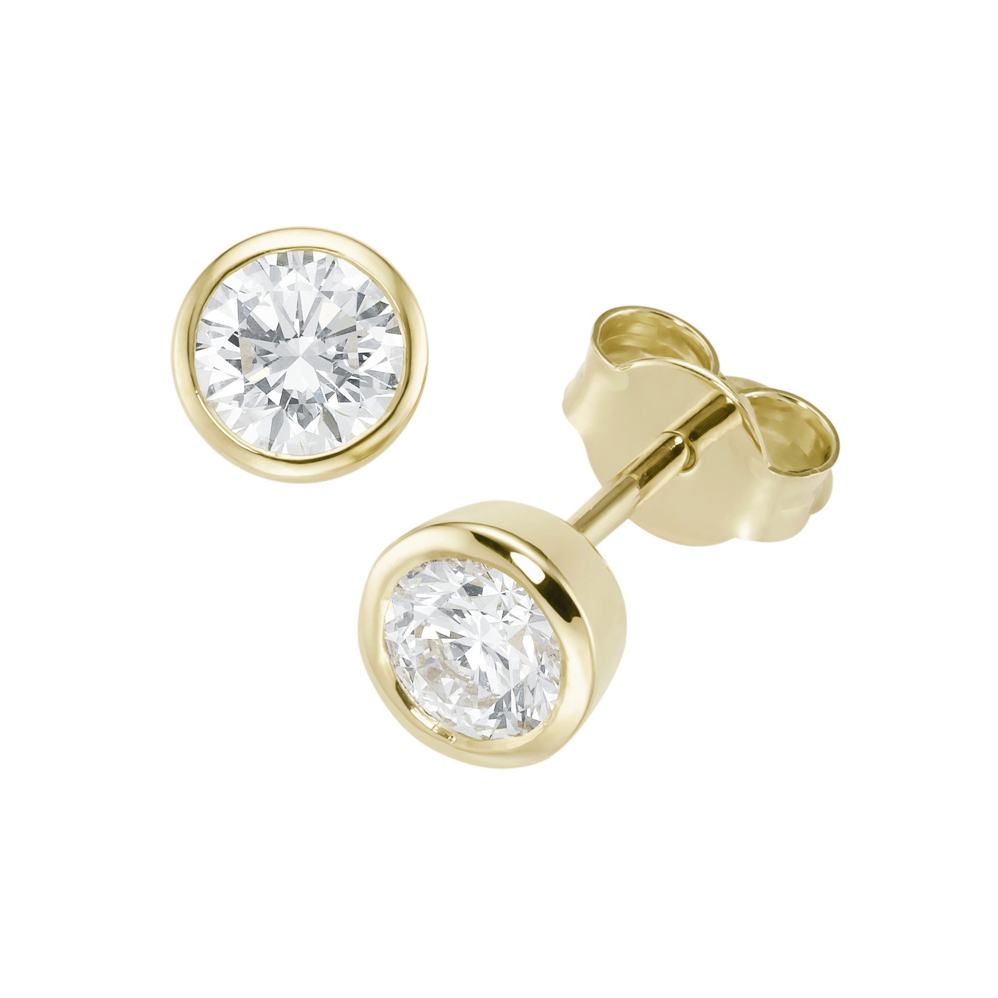 Luigi Merano Paar Ohrstecker mit Lab Grown Diamanten, Brillantschliff, Labo günstig online kaufen