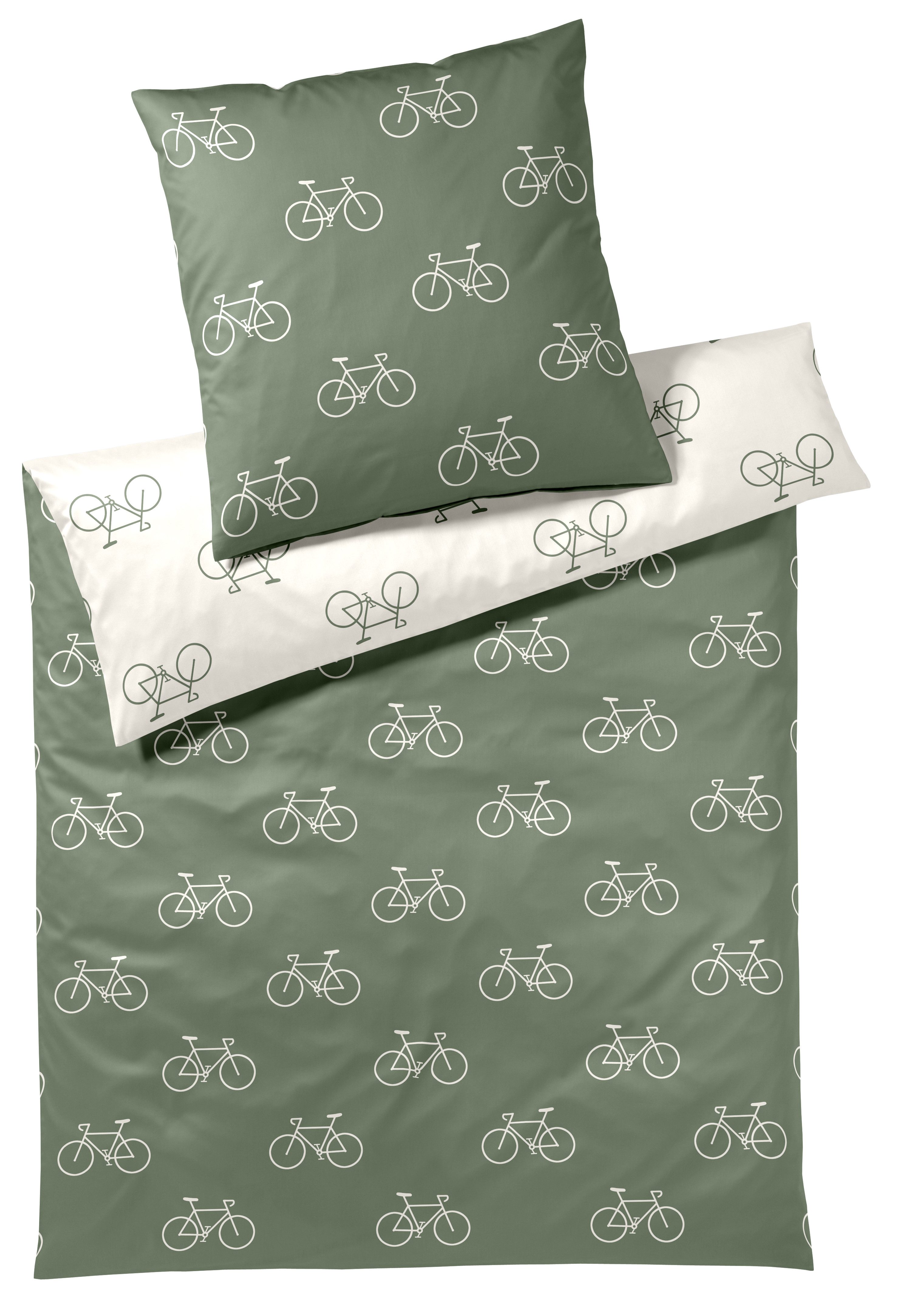 Elegante Bettwäsche Velo, Mako-Satin, 2 teilig, angenehmes Hautgefühl