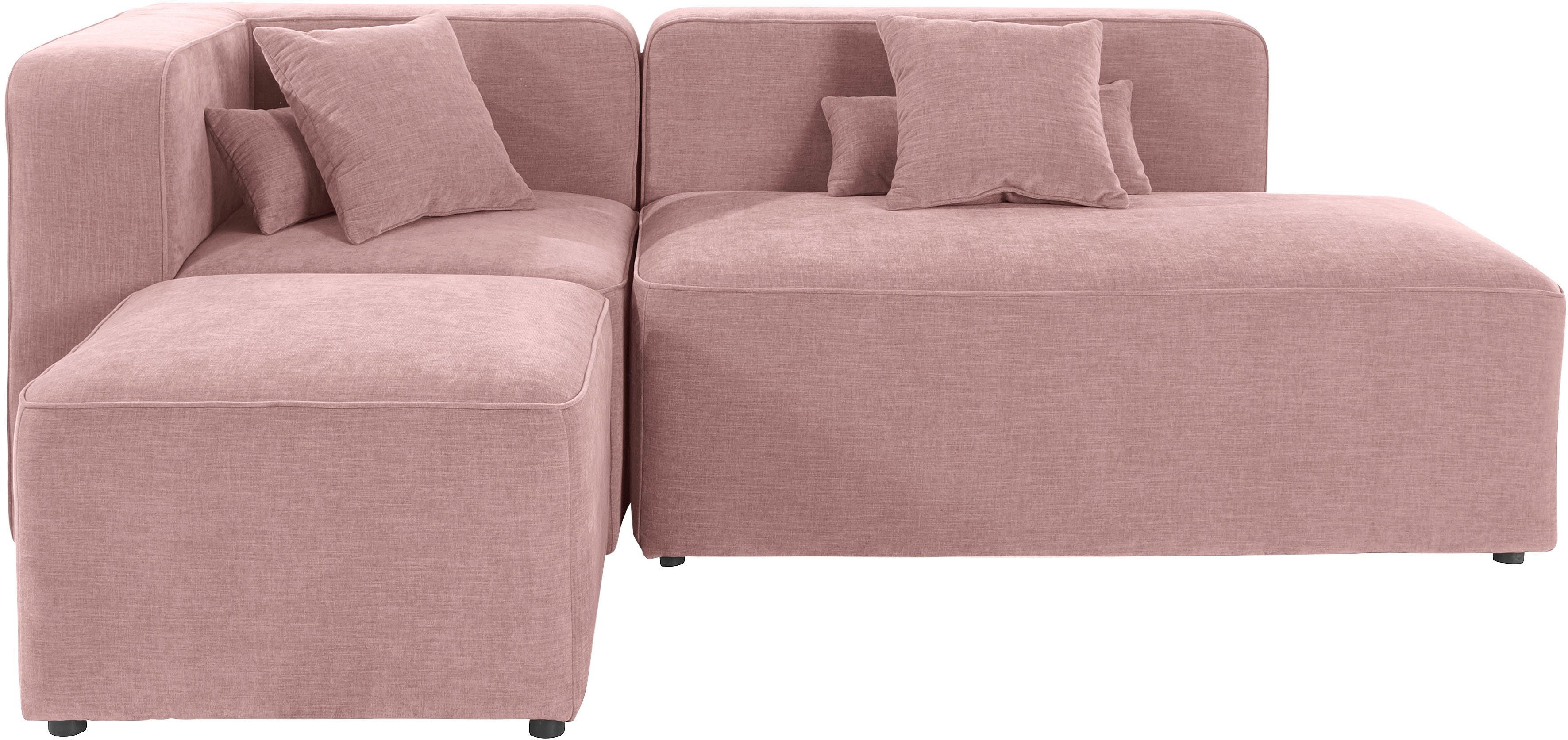 Home affaire Ecksofa Sundstrup L-Form, Modulserie, individuelle Zusammenstellung