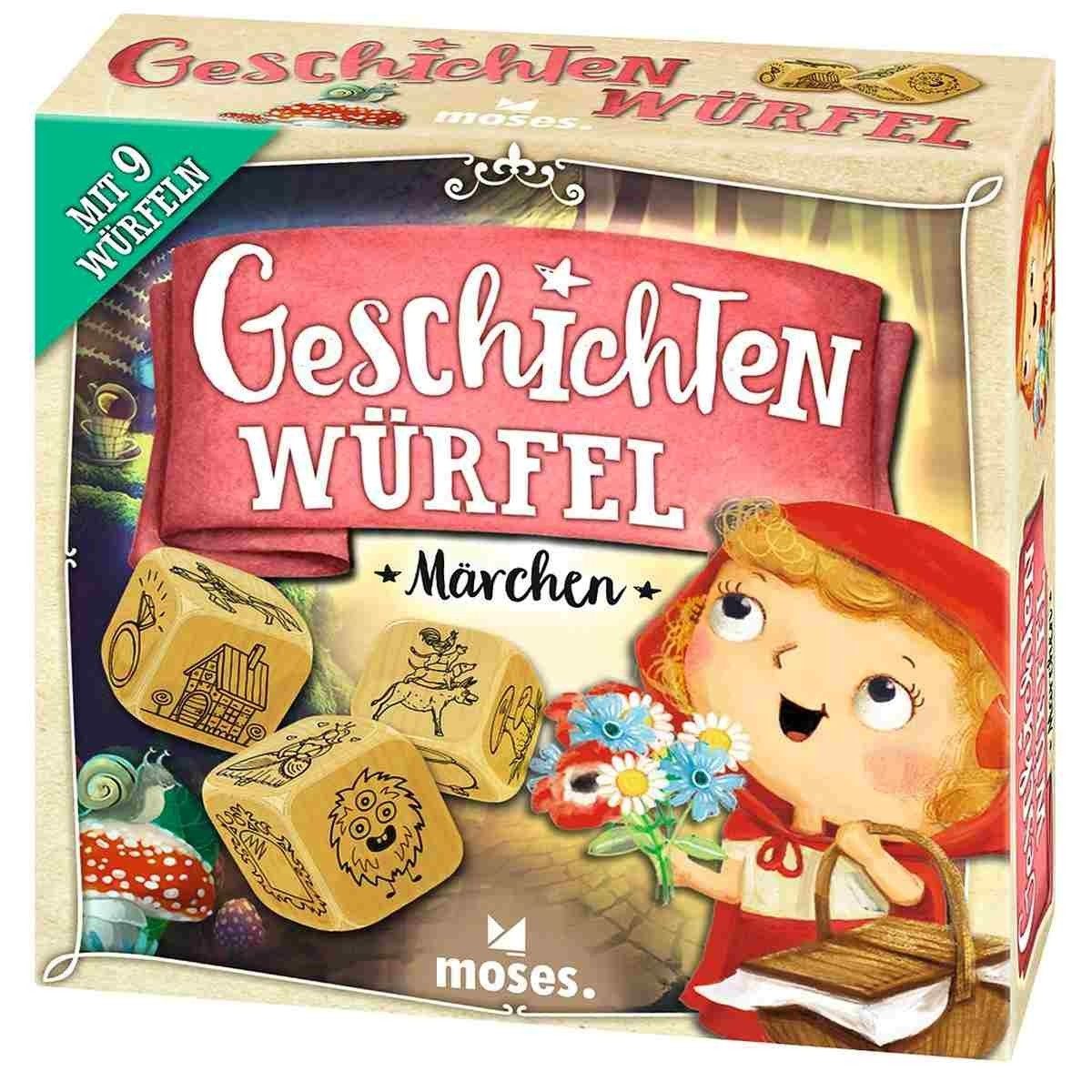 Moses. Verlag Spiel Geschichtenwürfel Märchen – kreatives Erzählspiel aus Holz