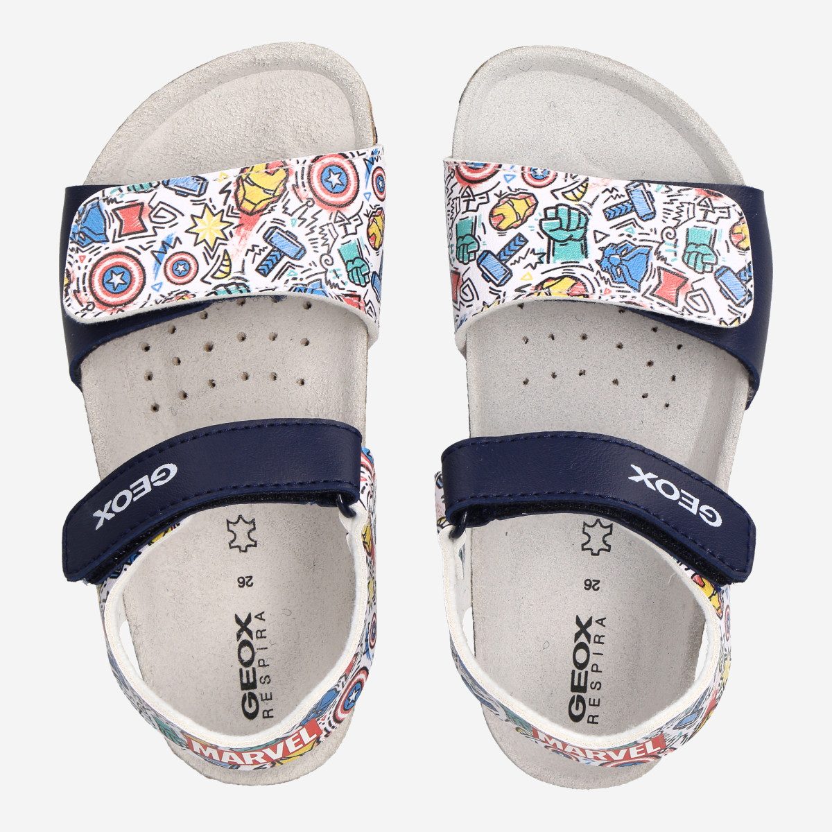 Geox GEOX GHITA, Sandalen, Weiß,kombiniert, Kinder Sandale