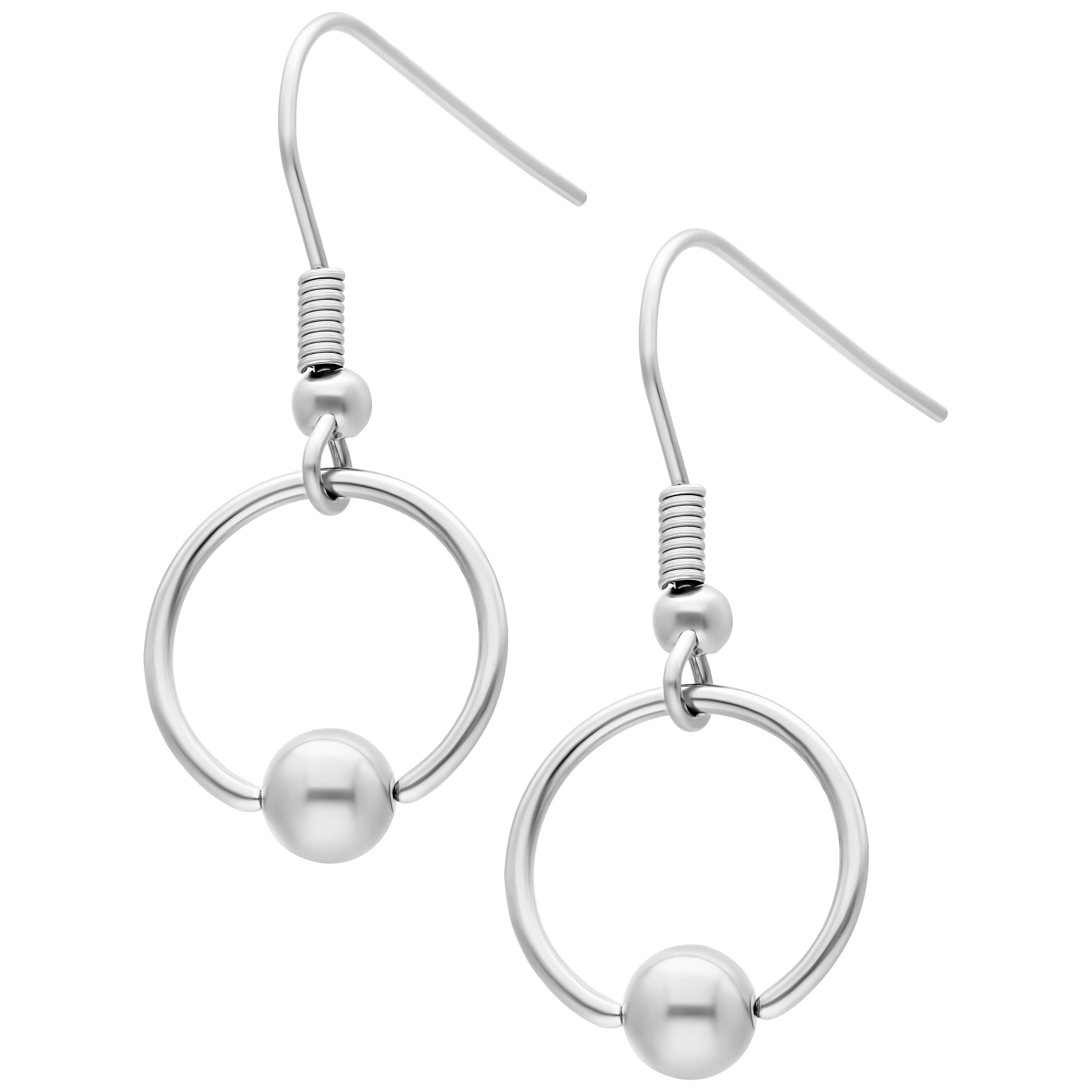 Paar Ohrhänger O-Ring Earrings