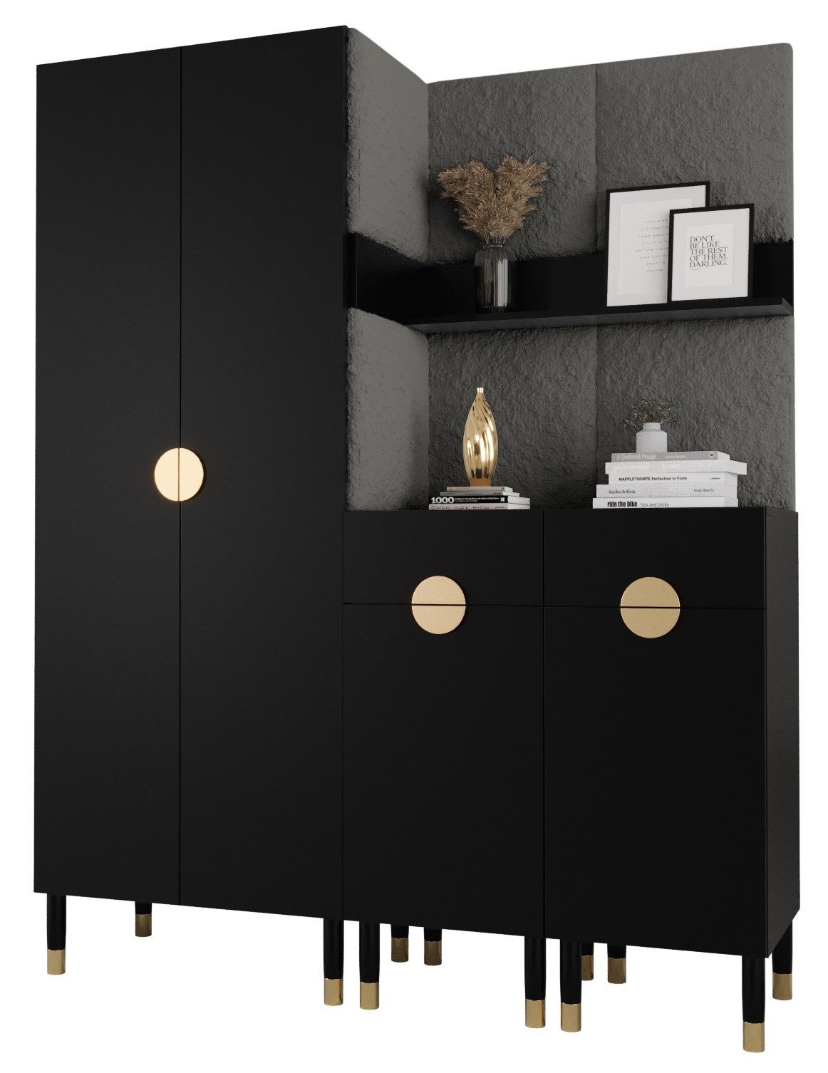 ABIKS MÖBEL Kompaktgarderobe PALERMO Set 7 günstig online kaufen