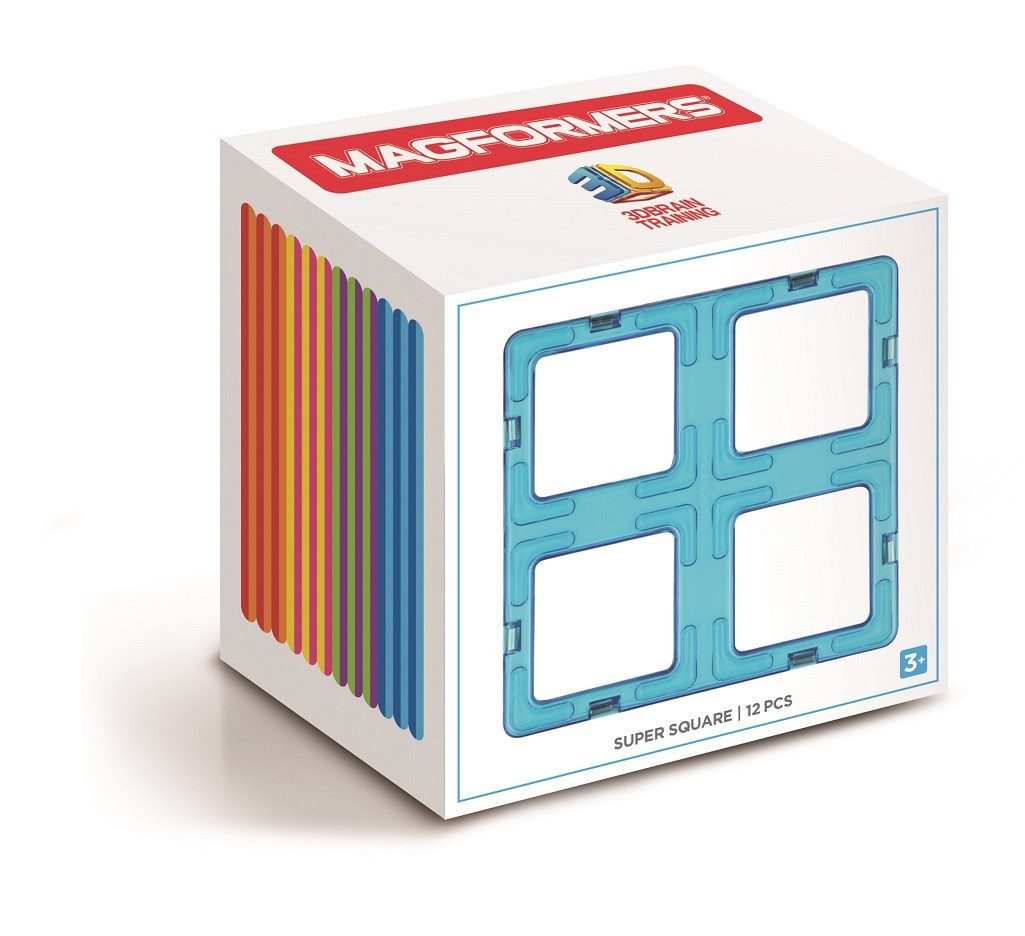 MAGFORMERS 278-08 - Magformers Super Square 12P Magnetspielbausteine, (12 St)