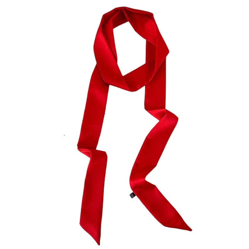 Zaewry Seidenschal Seidiger Satin-Schal,Gürtel, Band, Haar- und Stirnband für Damen, 4 cm x 180 cm,leichter Damen-Schal, alljährig,einfarbiger Schal
