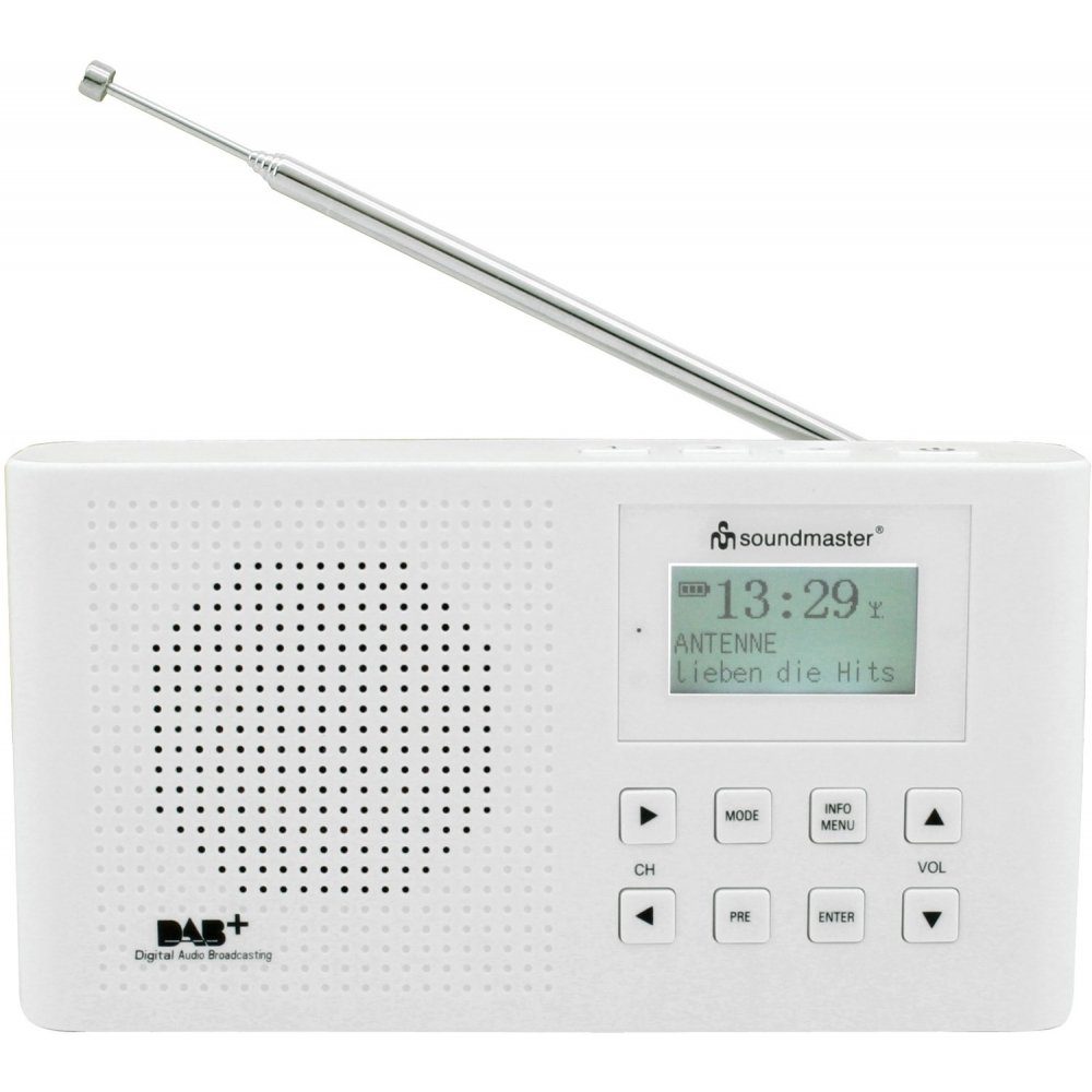 Soundmaster DAB160 Digitalradio DAB+ und UKW-RDS Radio 1200 mA Li-Io Akku  Digitalradio (DAB)