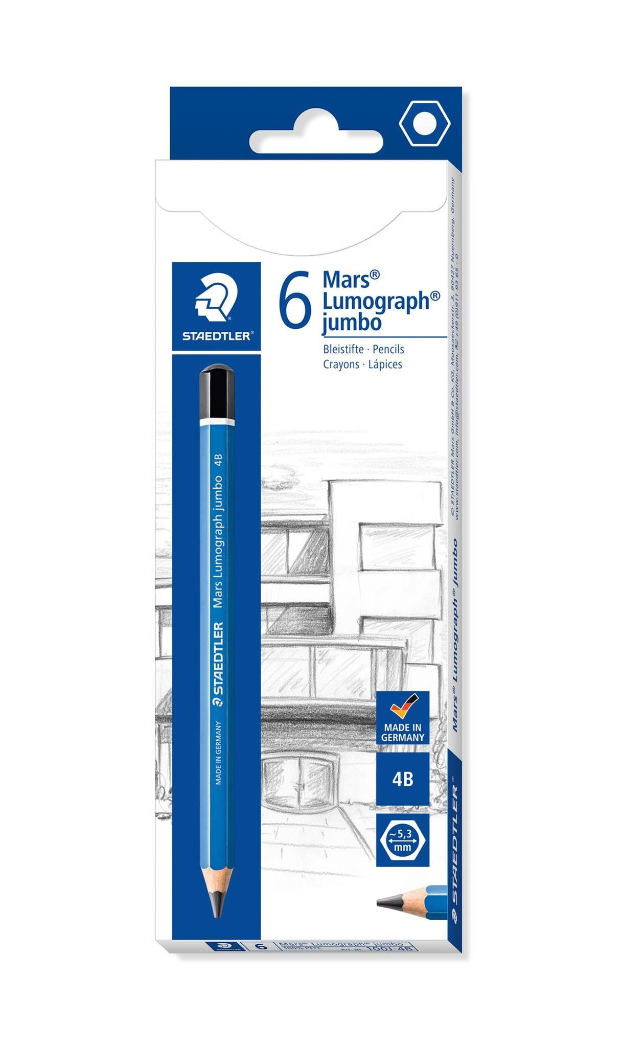 STAEDTLER Bleistift Staedtler Bleistift Mars Lumo j. 4B 100% PEFC