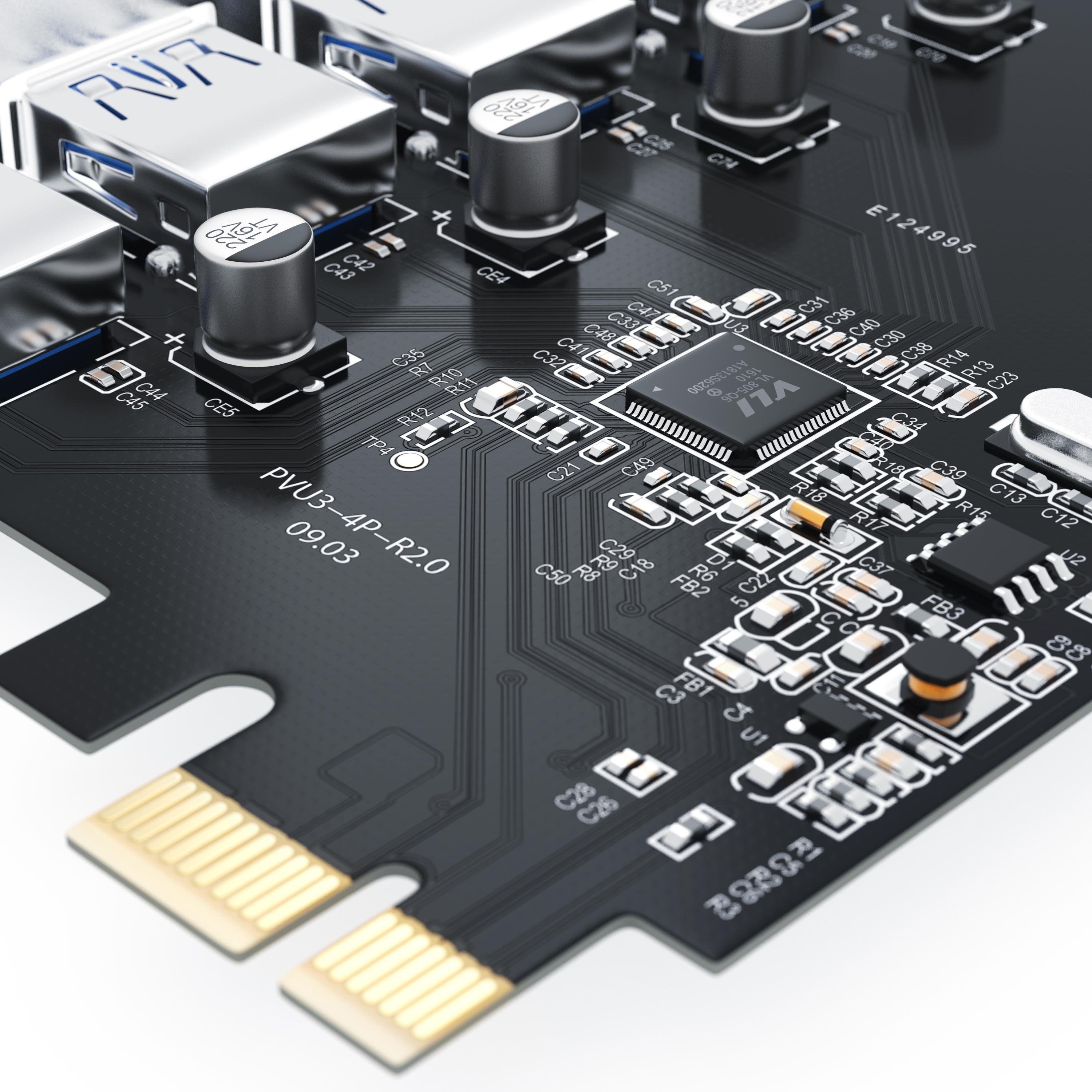 CSL USB-Adapter, 4 Port USB 3.0 PCI Express Controllerkarte 4 externe  Schnittstellen / interner USB Hub online kaufen | OTTO