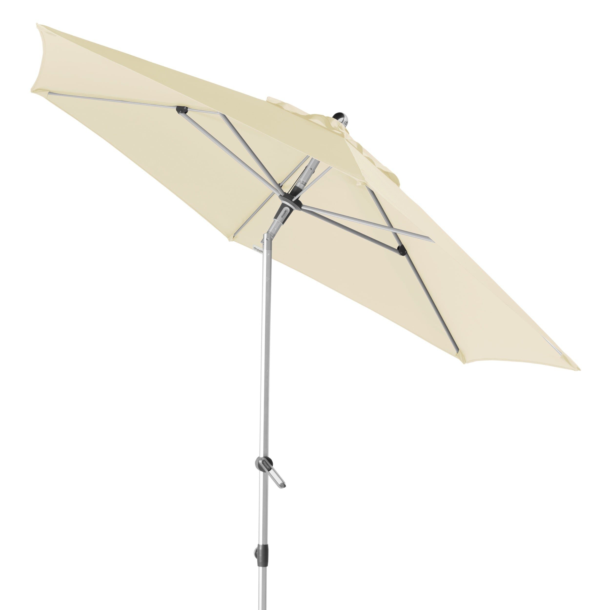 doppler® Sonnenschirm Expert auto tilt 320 cm natur, LxB: 320,00x320,00 cm, abknickbar