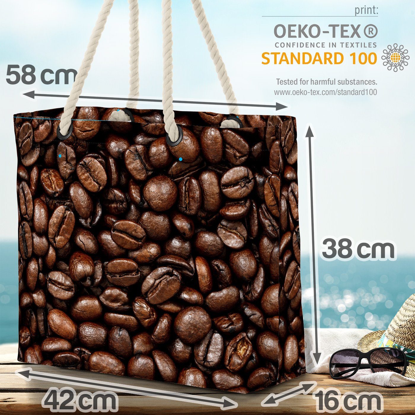 Beach Cafe Kaffeebohnen Bag Kaffee (1-tlg), Kaffee Strandtasche Bohnen VOID Kaffeemaschine Maschine