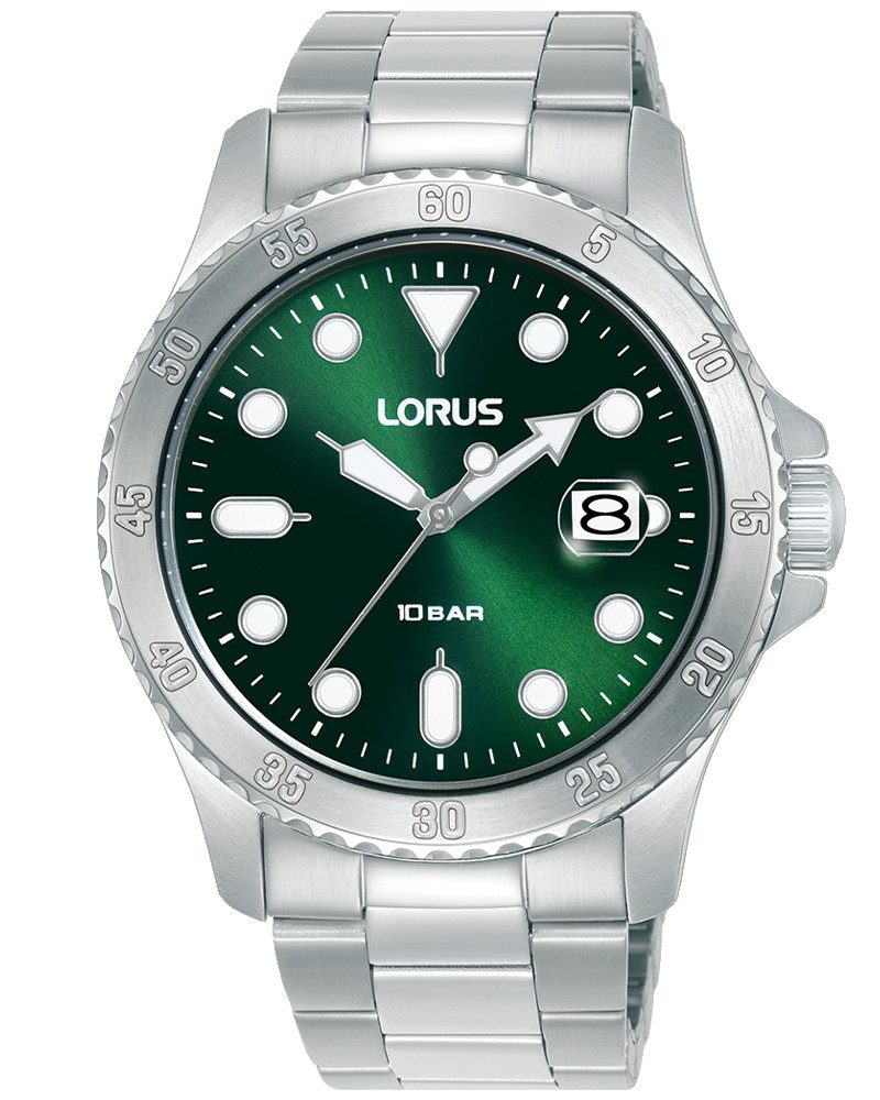 LORUS Sports Quarz RS969DX9, Armbanduhr, Herrenuhr, Edelstahlarmband, analog, Tag