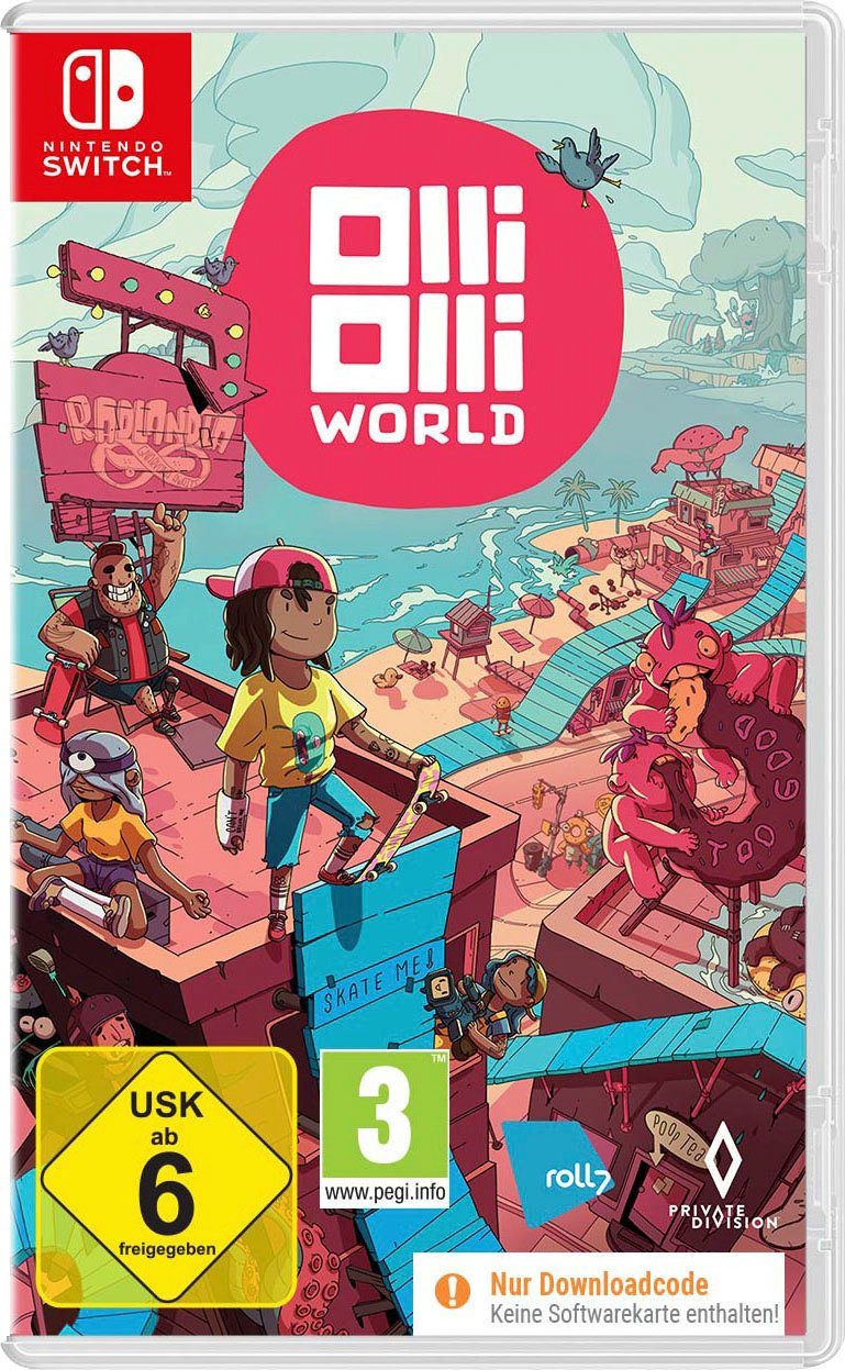 Olli Olli World Code in a Box Nintendo Switch