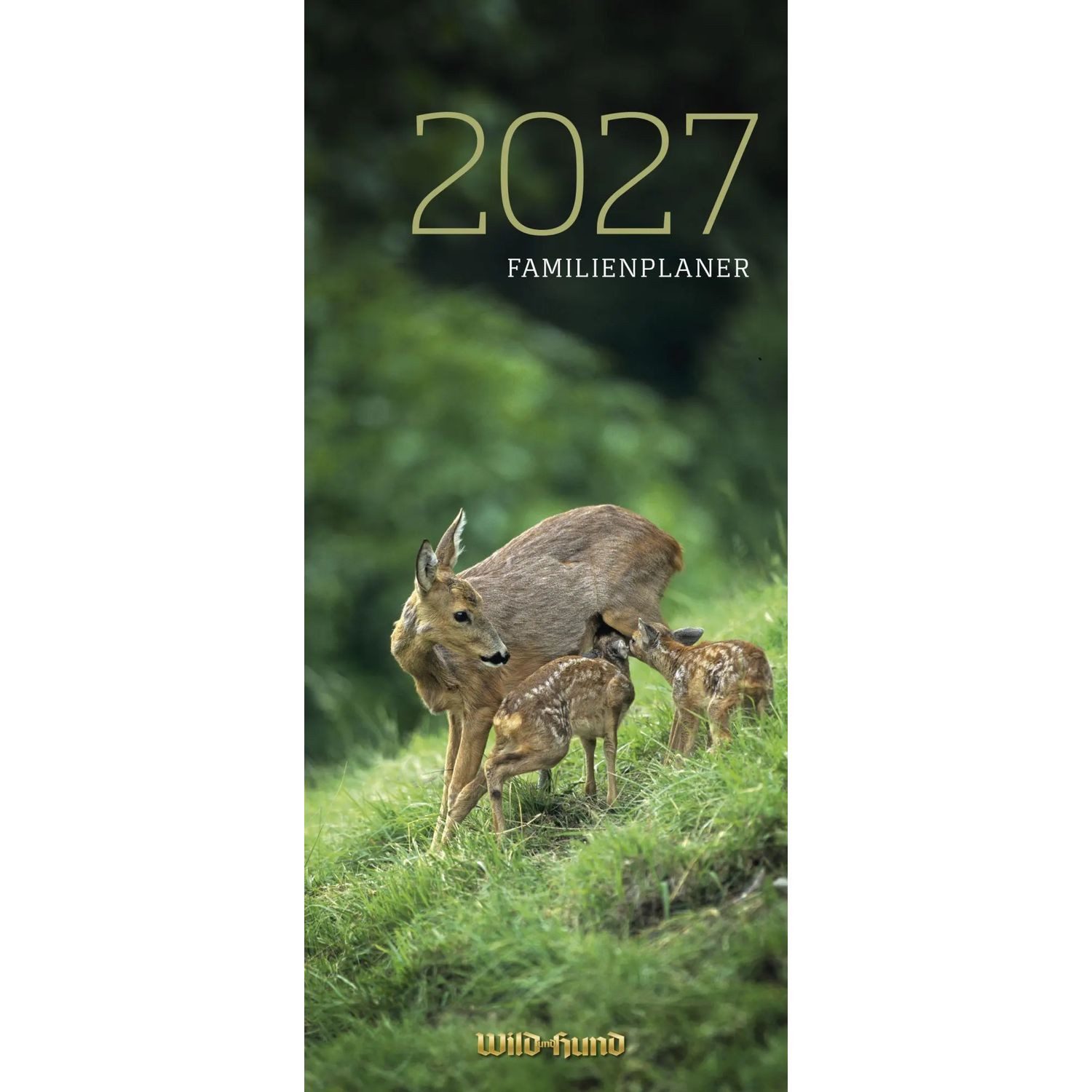 Wandkalender WILD UND HUND Edition: Familienplaner Kalender 2027