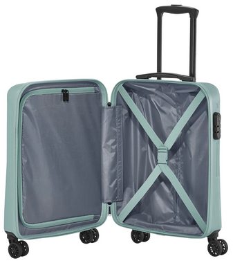 travelite Hartschalen-Trolley BALI 4w Trolley S, 4 Rollen, Handgepäck-Koffer Reisegepäck Hartschallenkoffer Reisekoffer